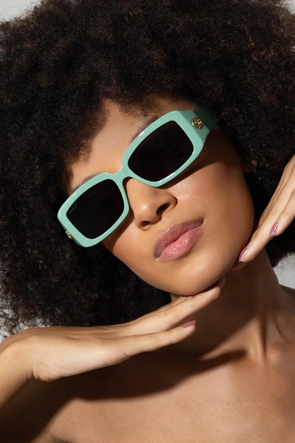 GG Corner Rectangular Sunglasses - Image 3