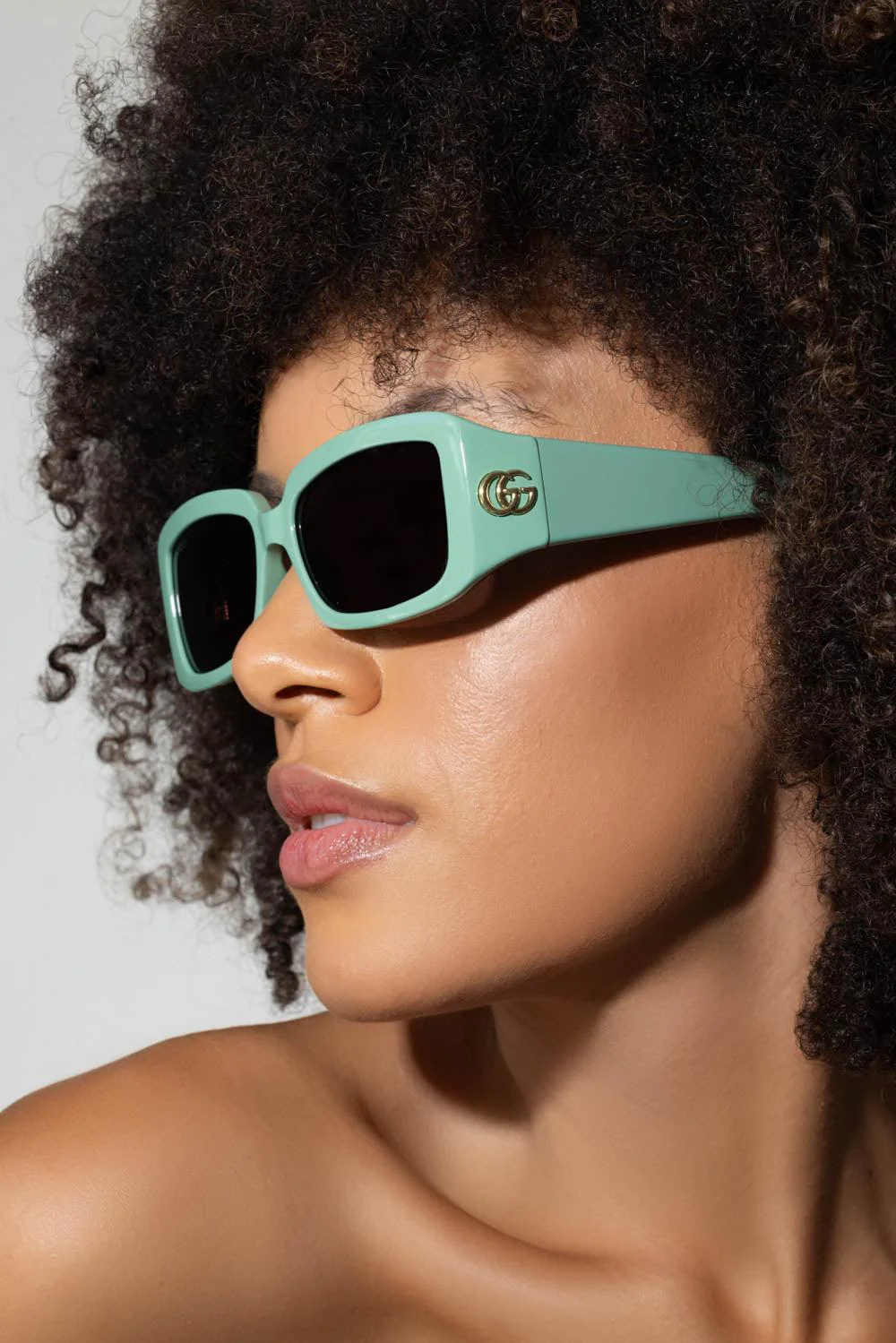 GG Corner Rectangular Sunglasses - Image 4