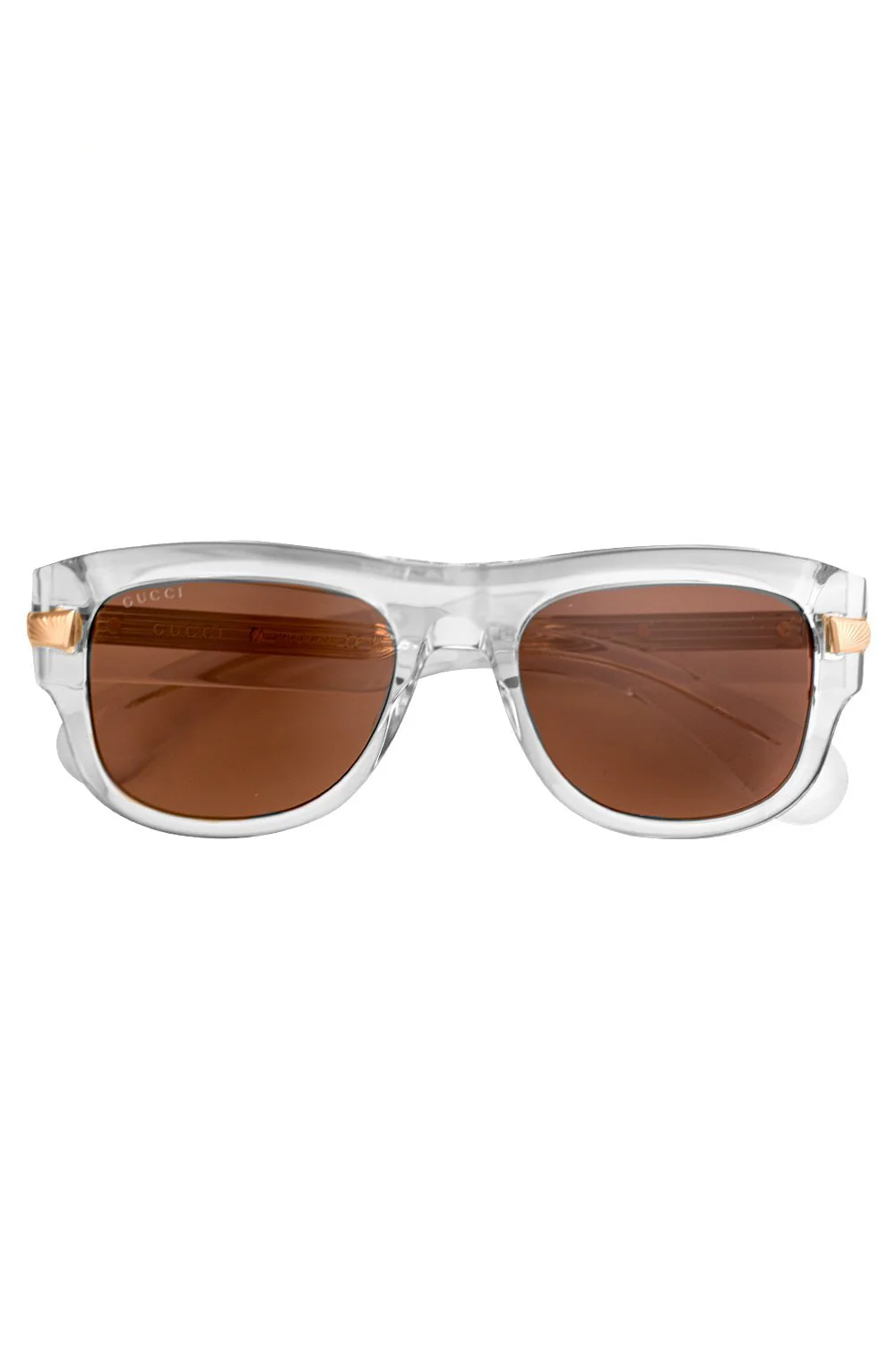 Gold Bar Rectangular Sunglasses