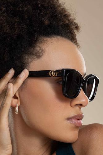 Round Square Logo Sunglasses - Image 3