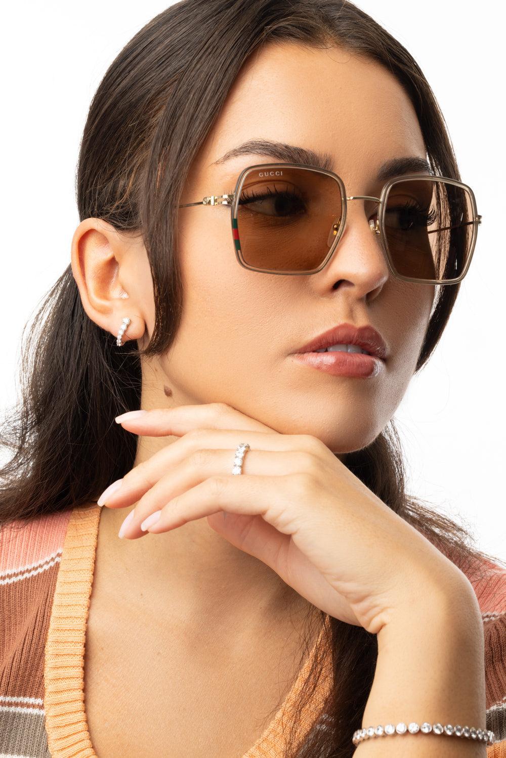 Slim Side Large Square Sunglasss - Image 2