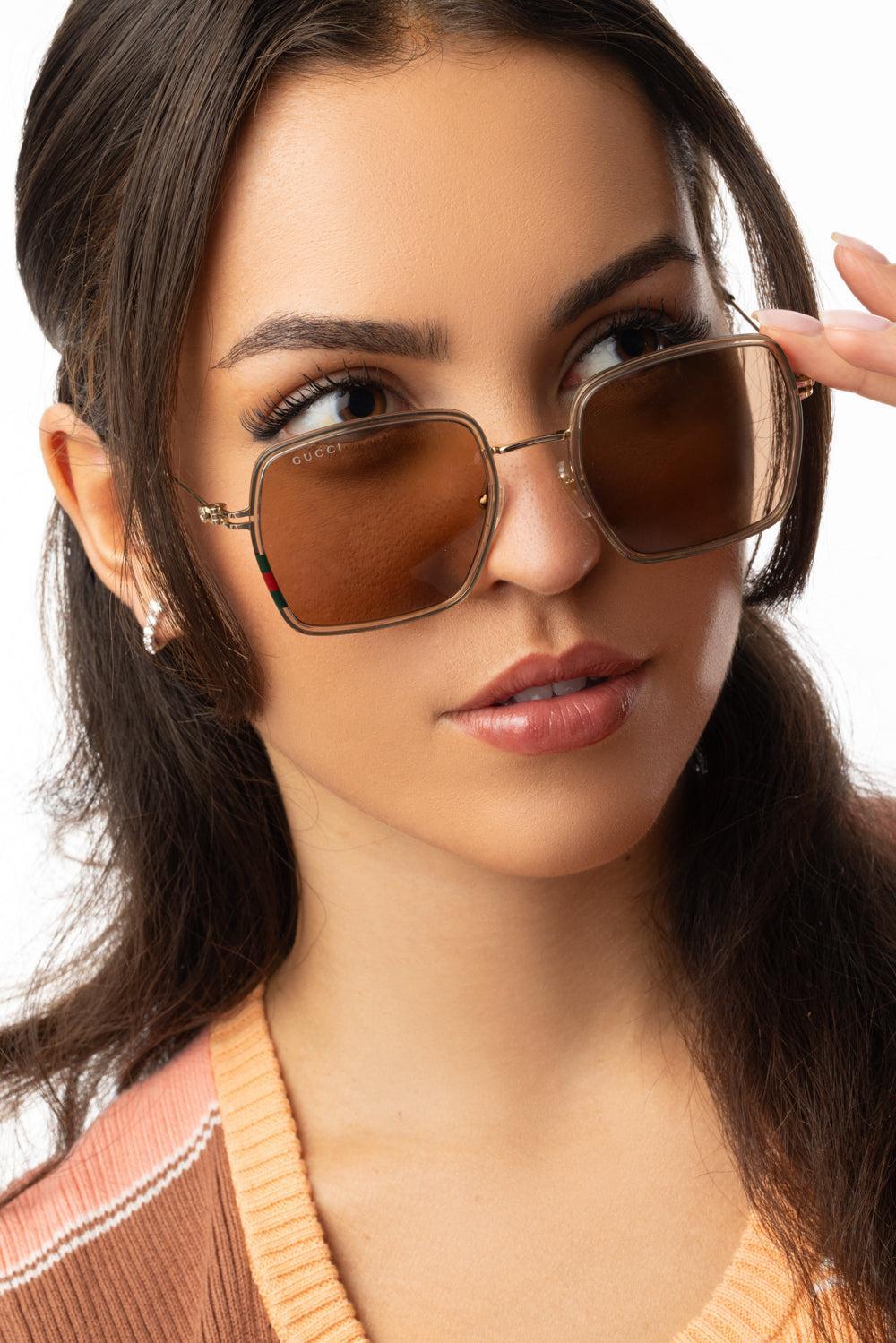 Slim Side Large Square Sunglasss - Image 4