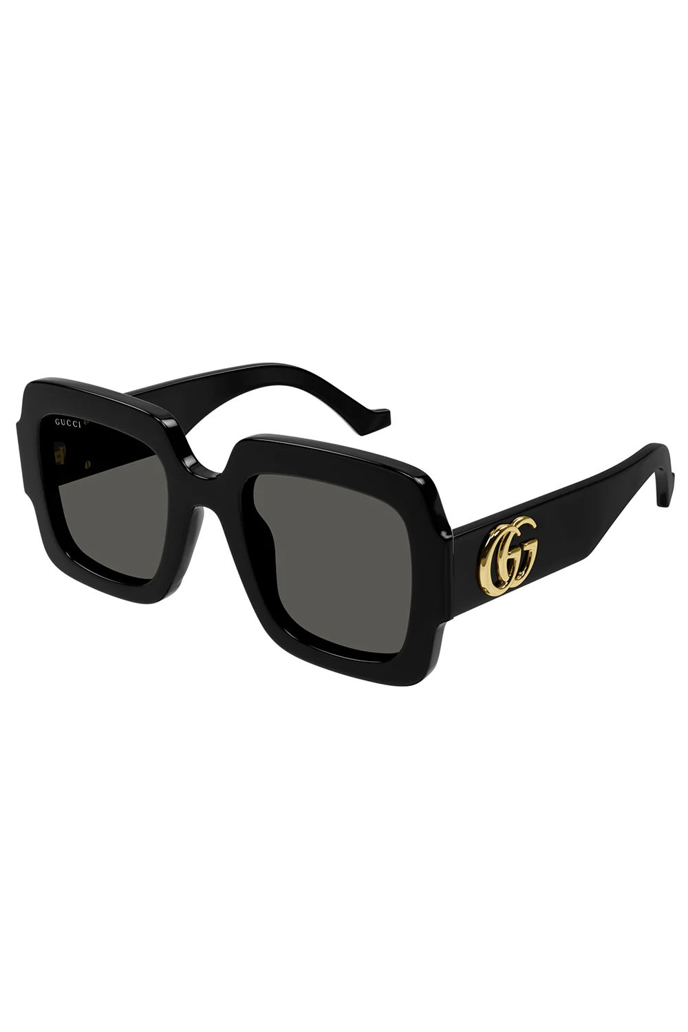 Square Frame Double G Sunglasses - Black Grey - Image 2