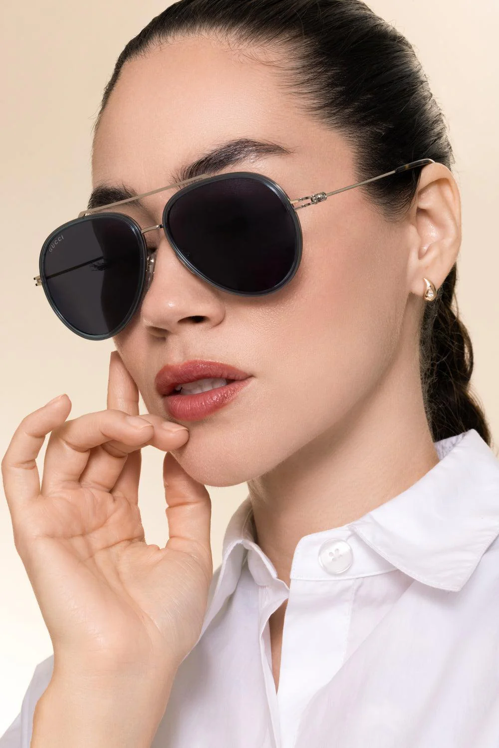 Tiny GG Aviator Sunglasses - Image 3