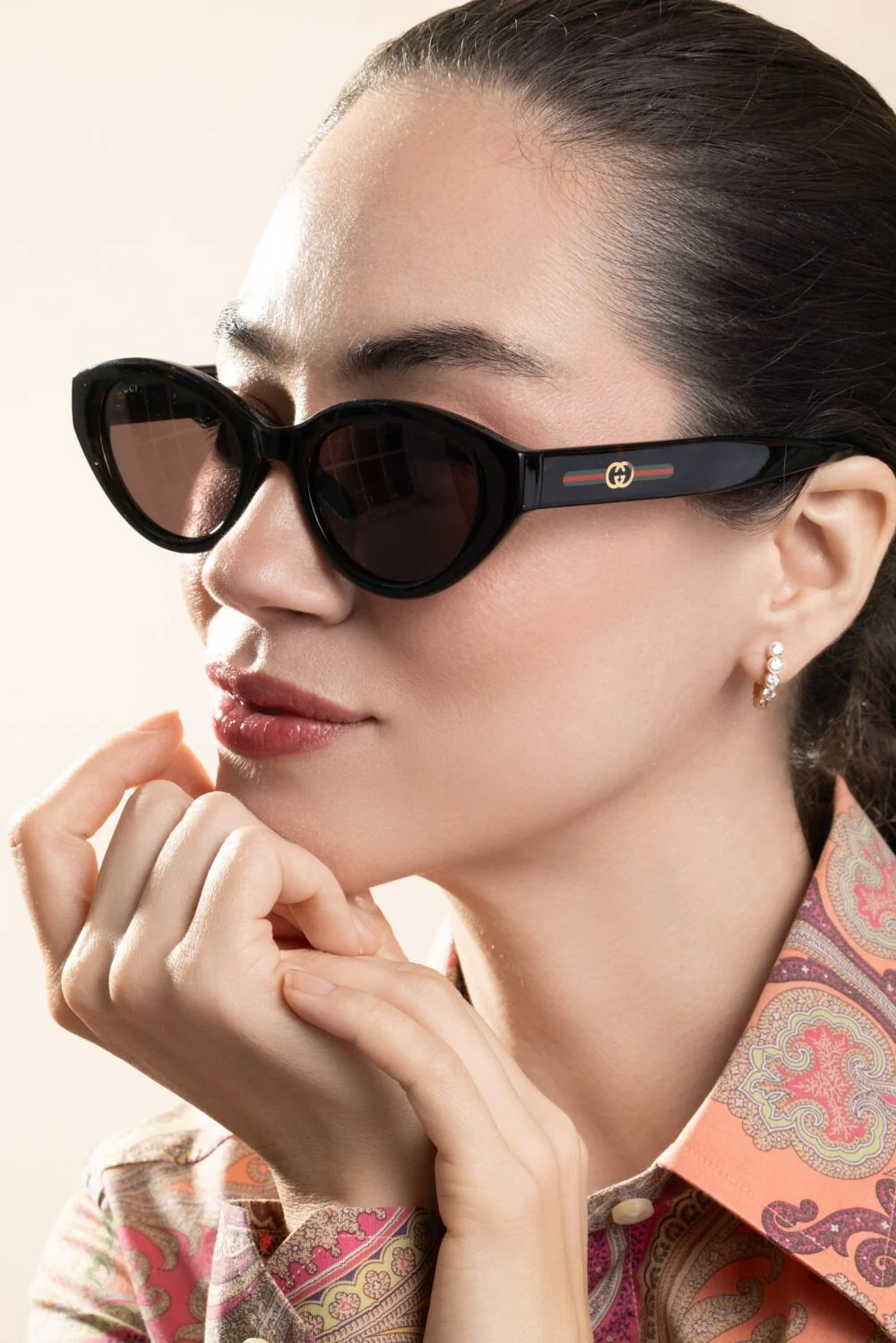 Tortoise Cat Eye Sunlasses - Image 2