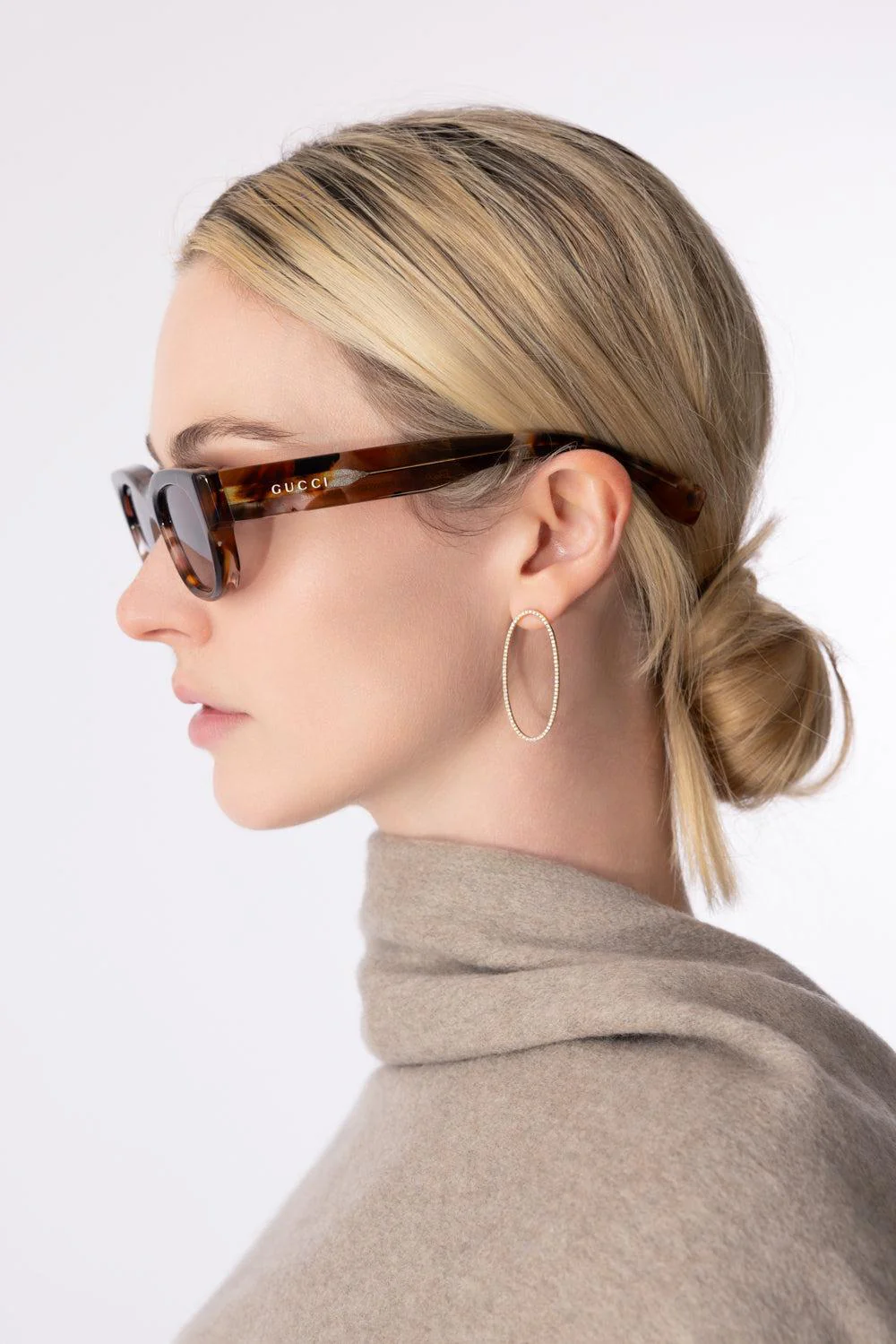 Transparent Rectangle Sunglasses - Image 4