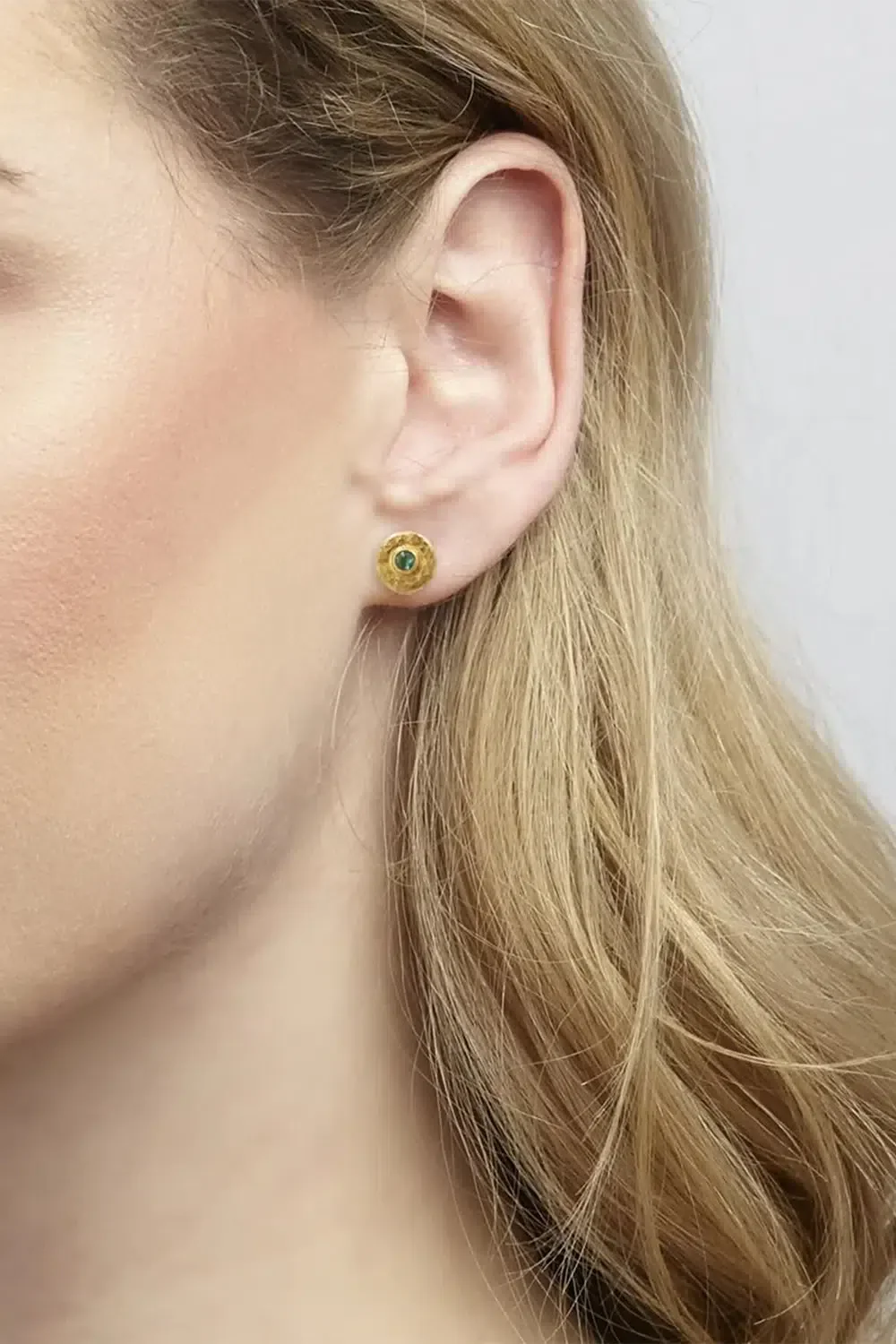 Emerald Stud Earrings - Image 2