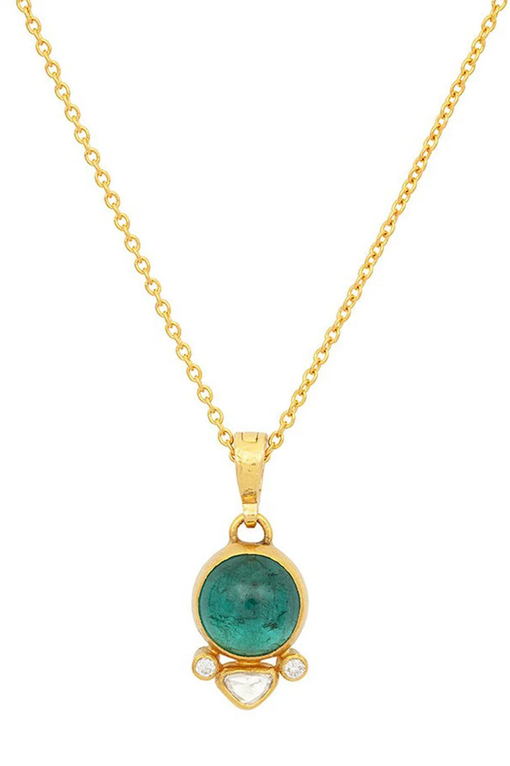 Green Tourmaline Pendant Necklace