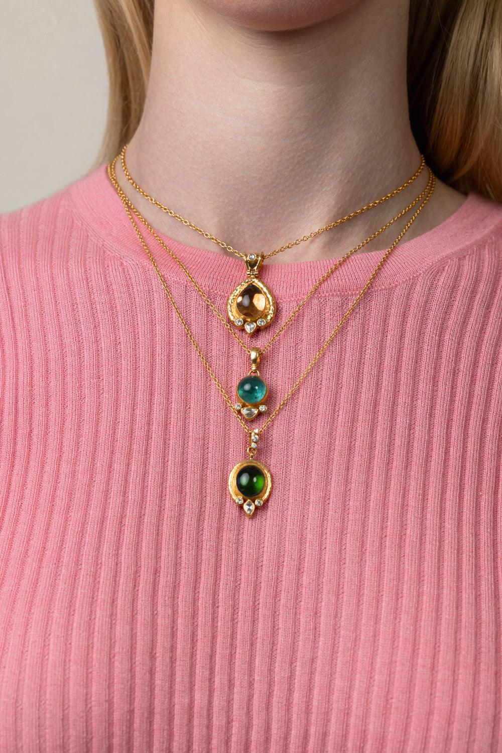Green Tourmaline Pendant Necklace - Image 3