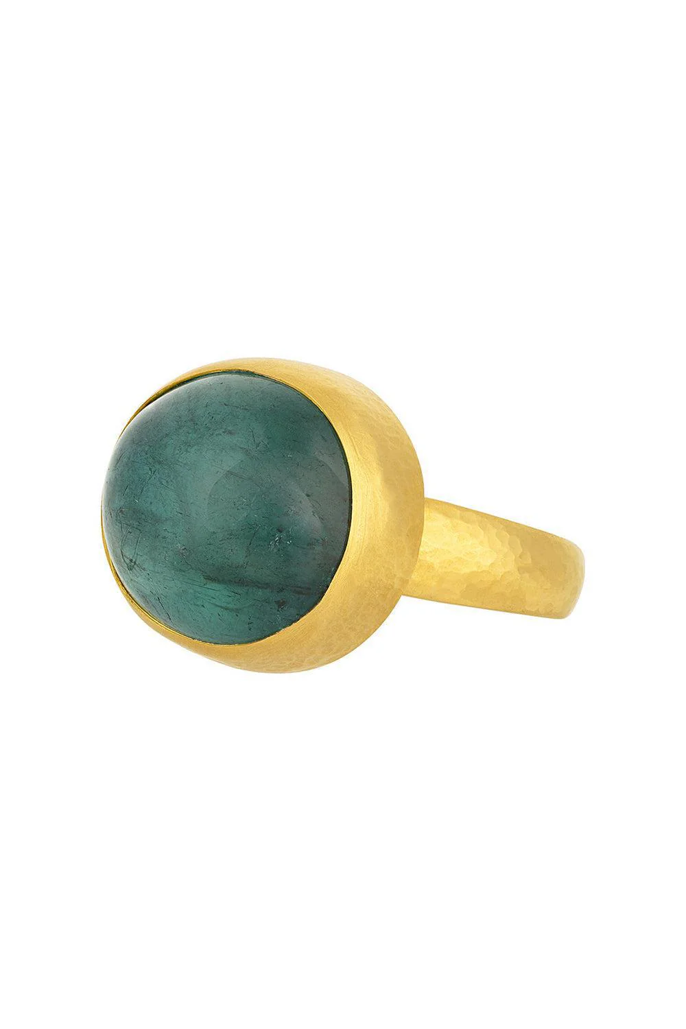 Green Tourmaline Rune Ring - Image 3