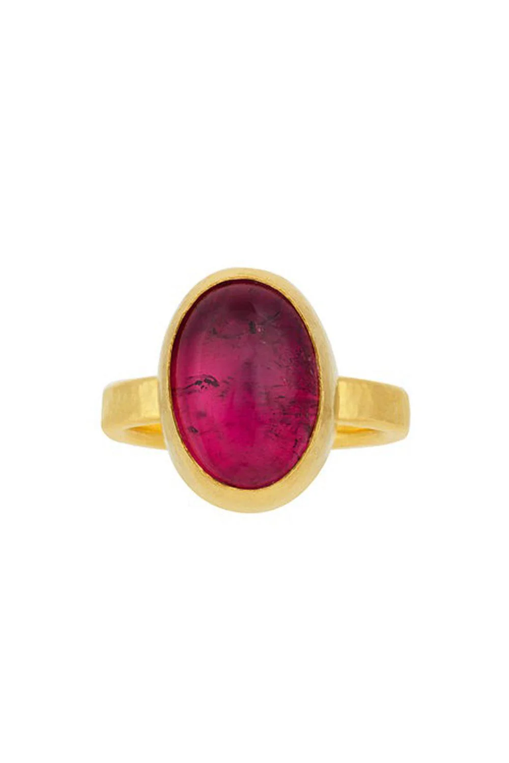 Pink Tourmaline Rune Ring