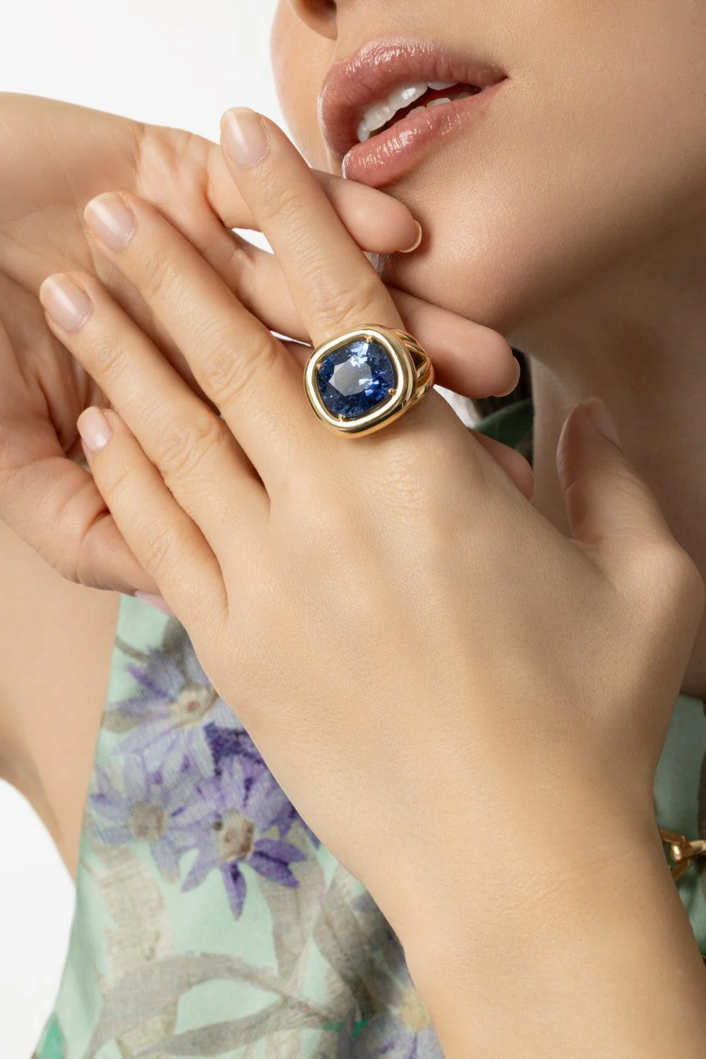 Blue Sapphire Giza Ring - Image 3