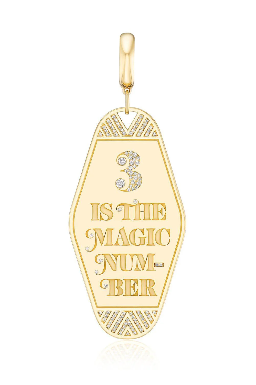 Diamond Magic Number 3 Major Key Charm