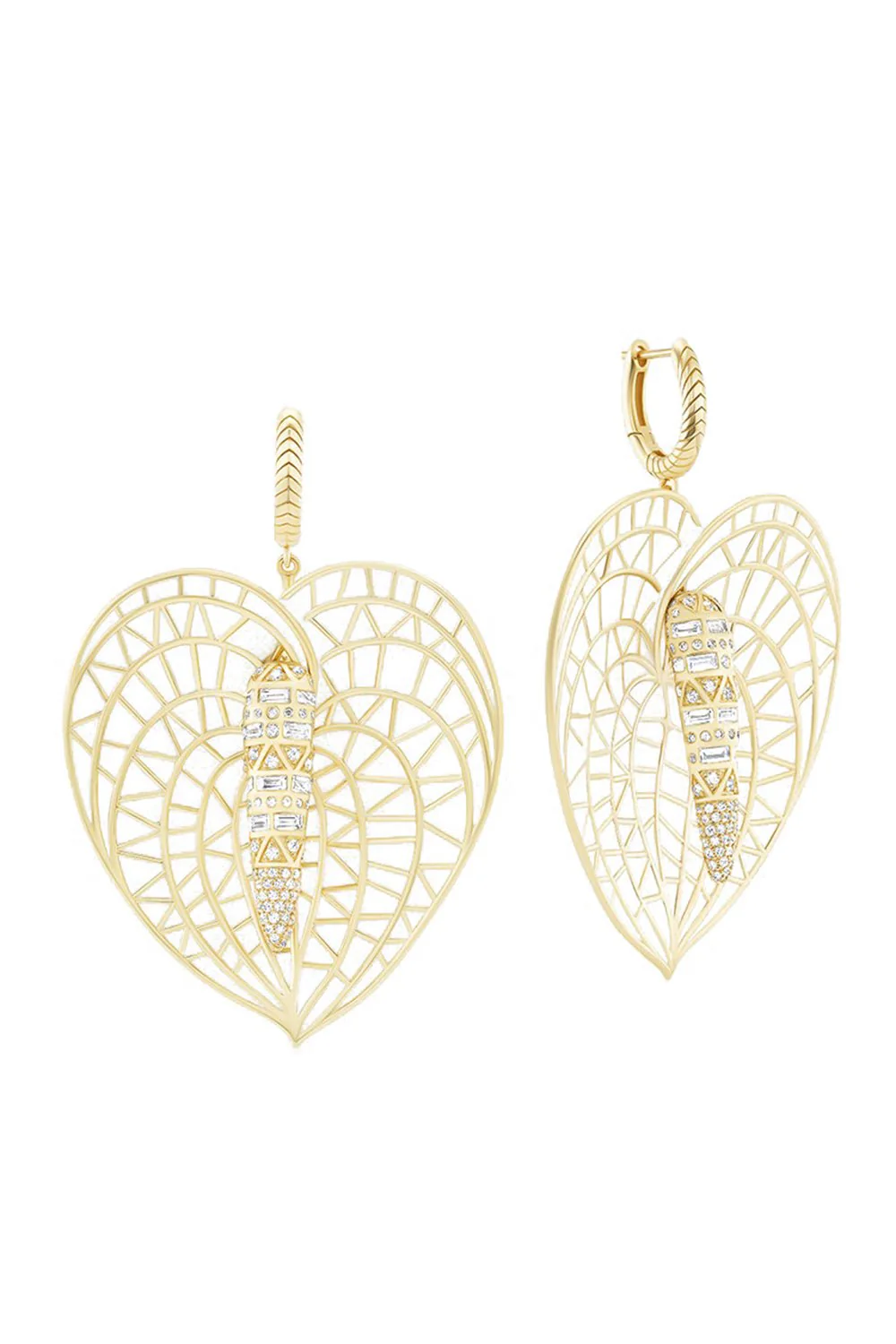 Lily Drop Huggie Earrings