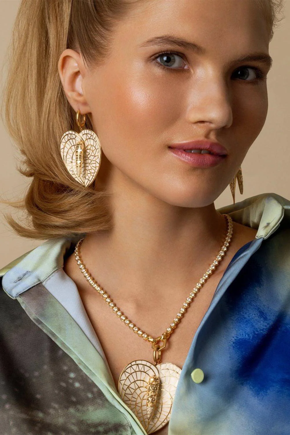 Lily Drop Huggie Earrings - Image 2