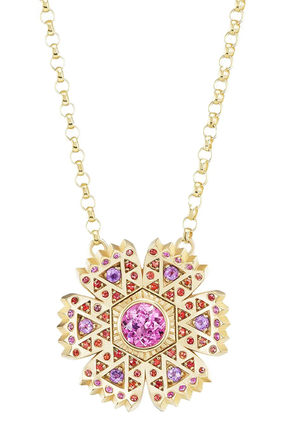 Pink Petunia Necklace