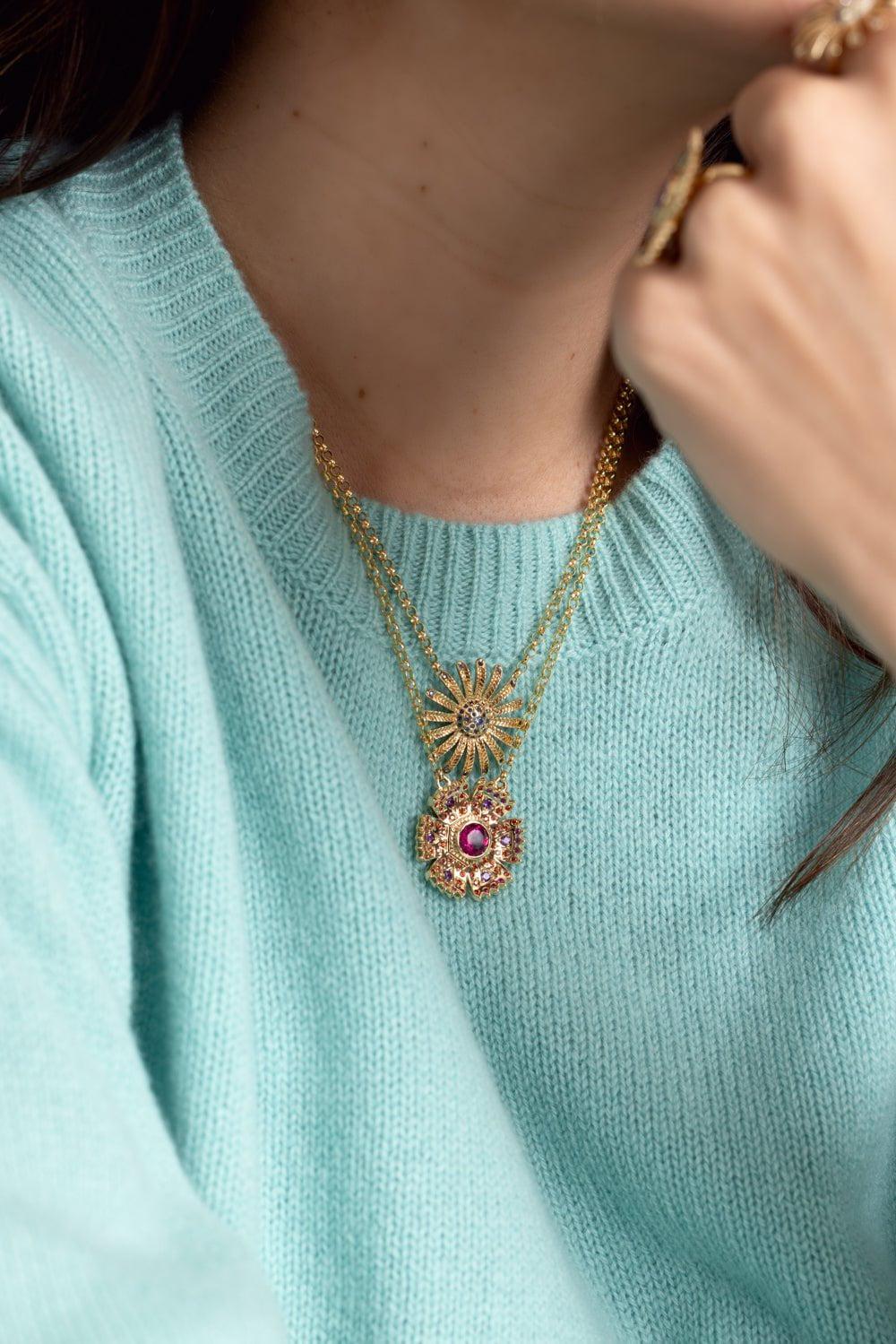 Pink Petunia Necklace - Image 2