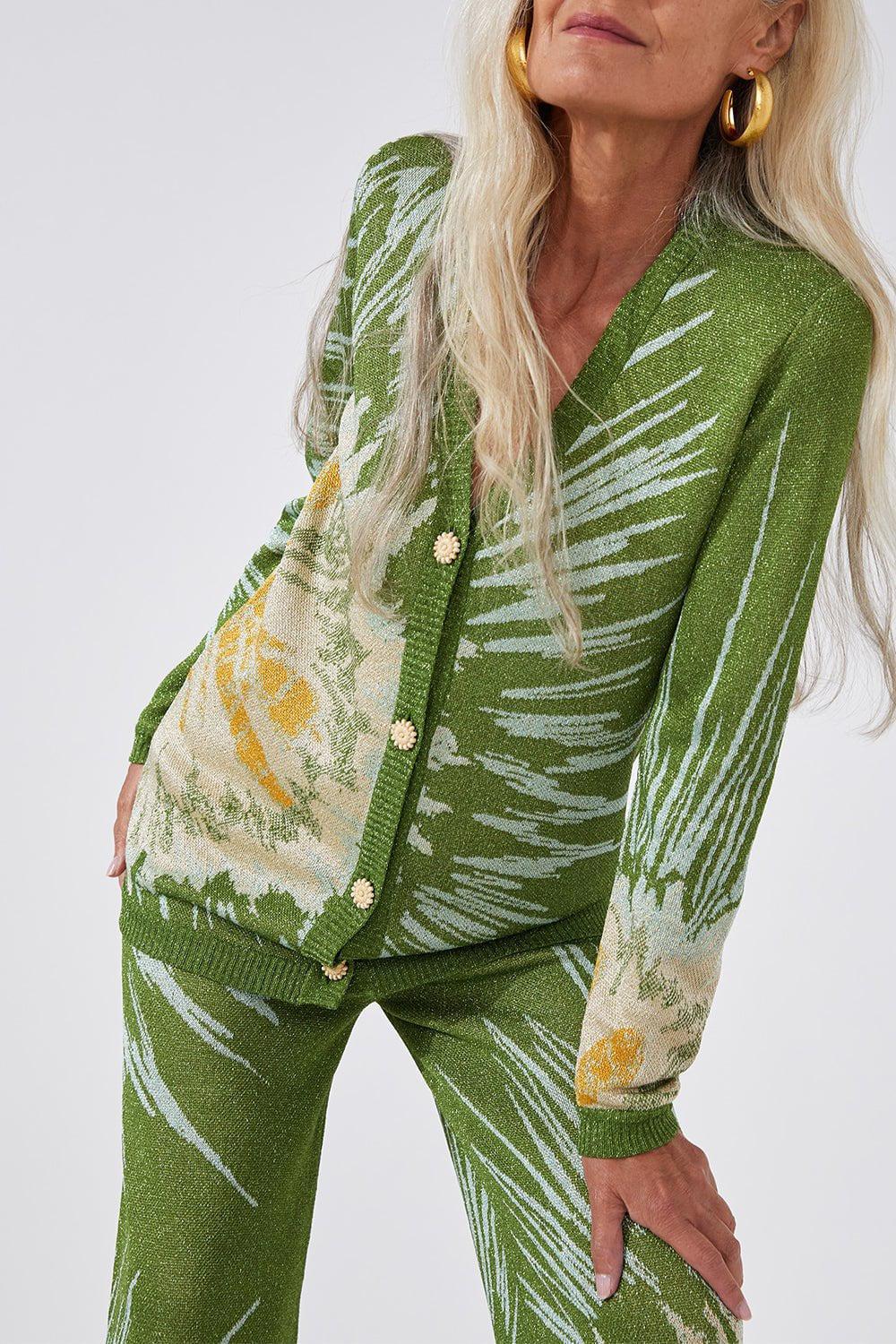 Deep Vneck Midi Cardigan - Image 2