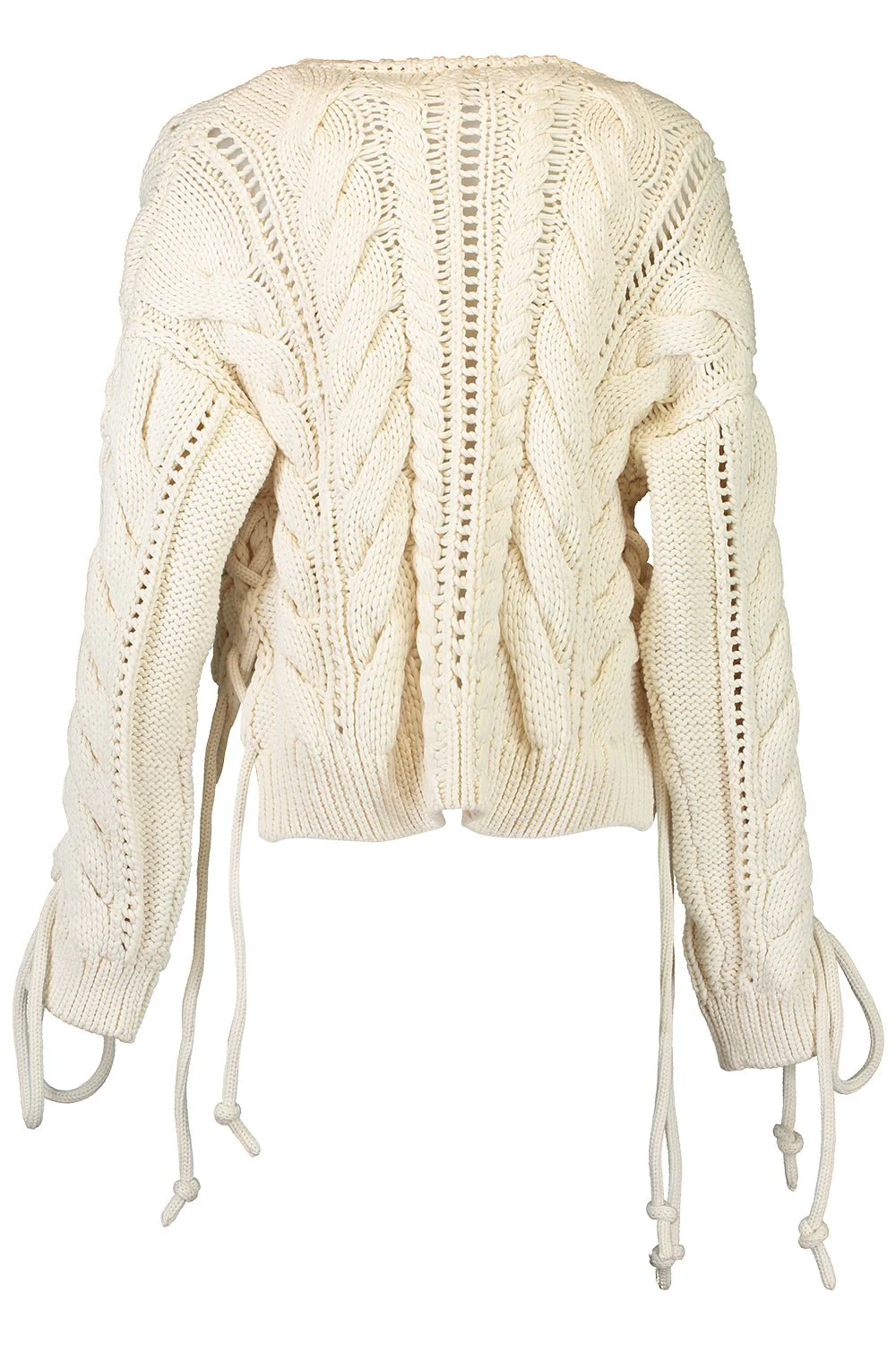 Lace Up Cable Cardigan - Image 6