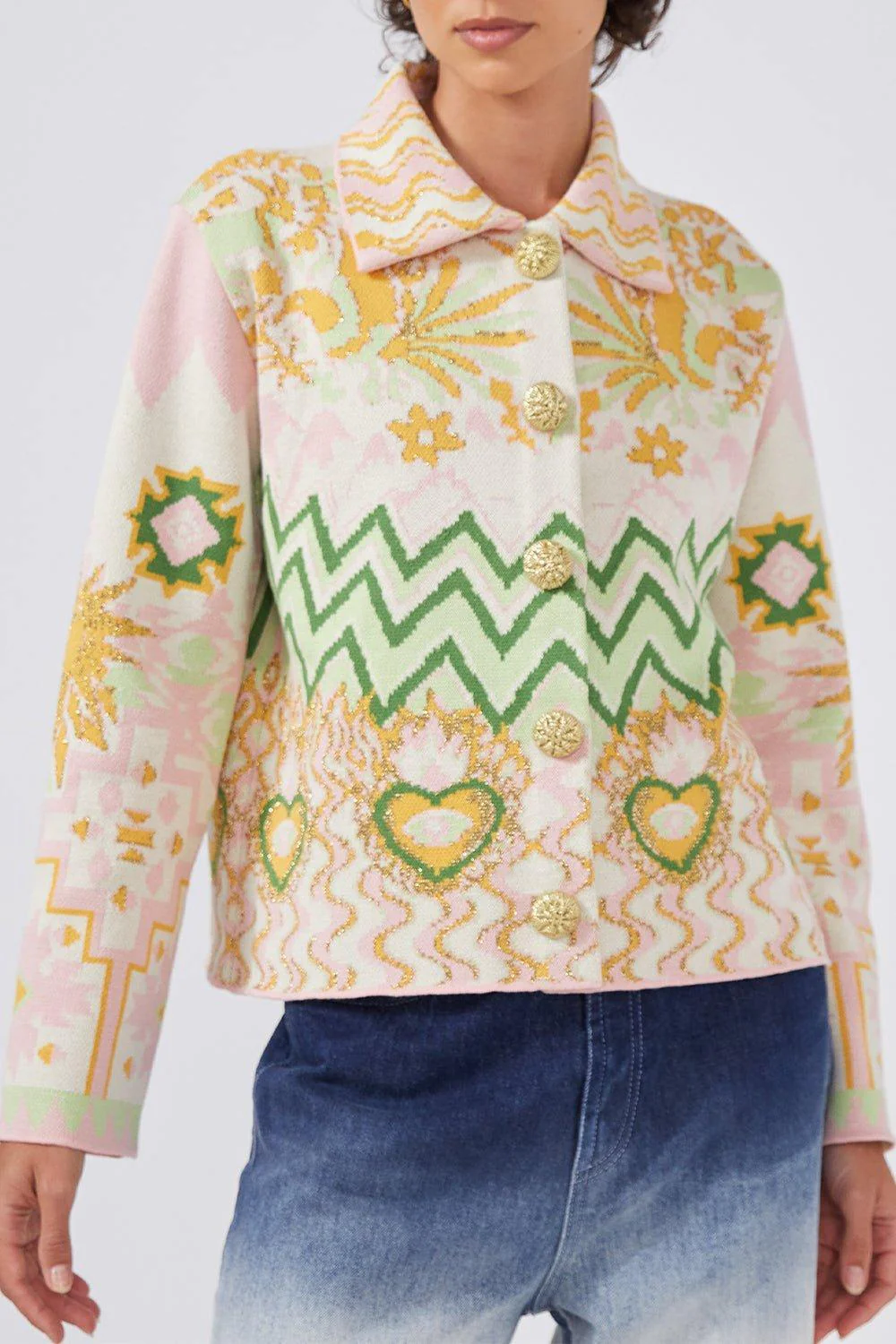 Long Sleeve Collar Jacket - Image 4