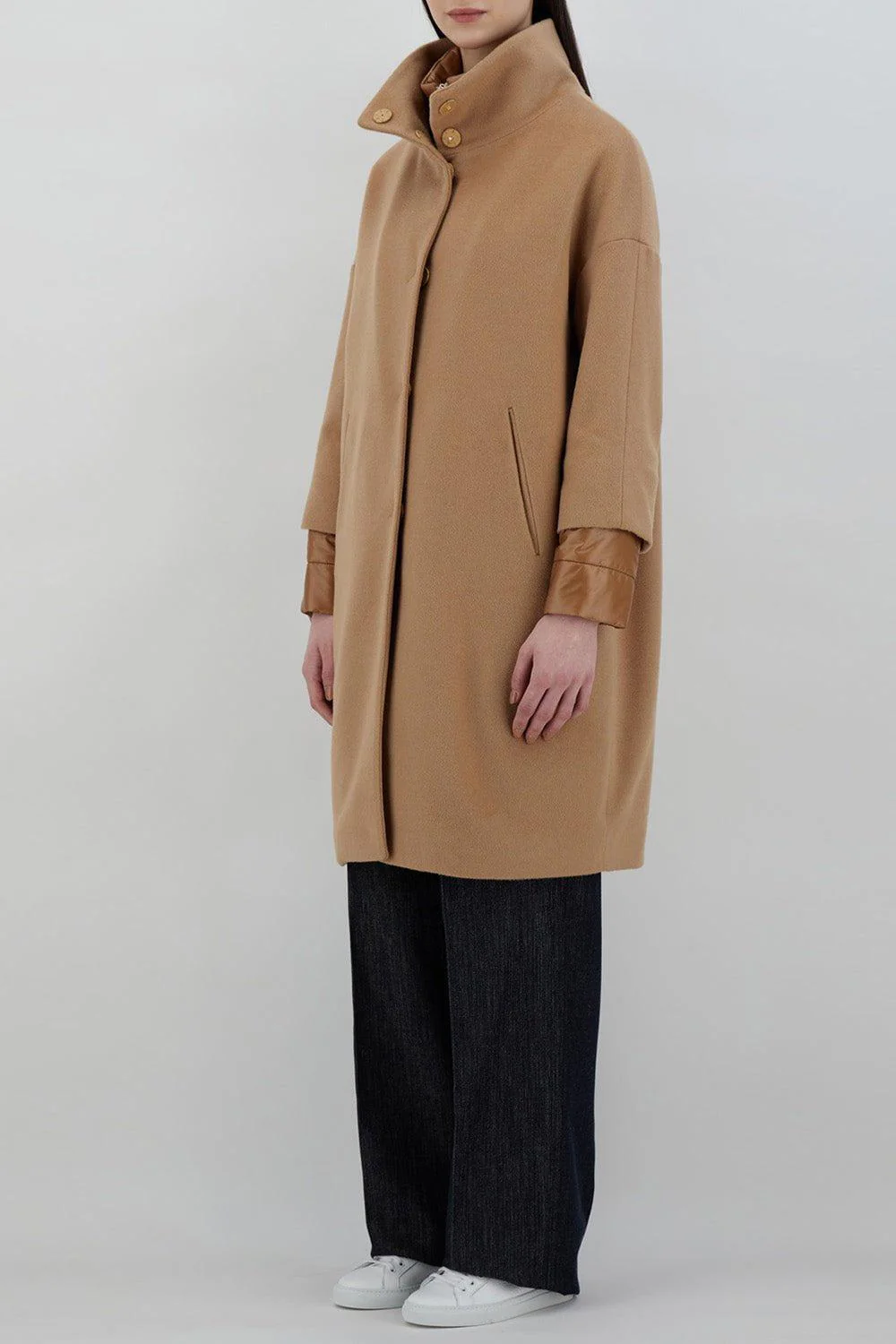 Cocoon Coat - Camel - Image 3