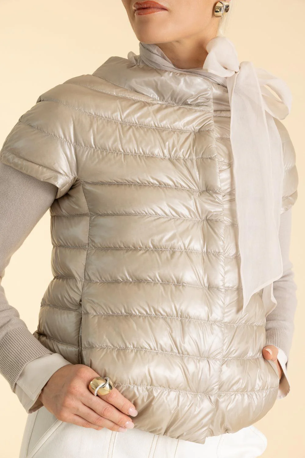 Iconico Emilia Cap Sleeve - Champagne - Image 3