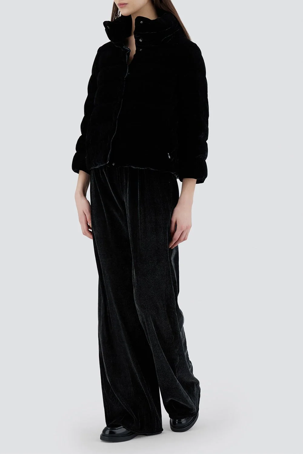 Marbled Velvet A Shape Jacket - Image 3