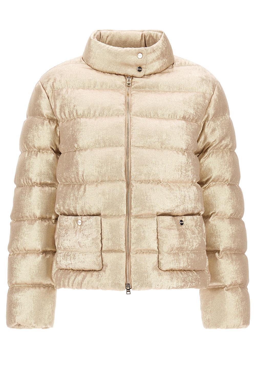 Metallic Nylon Bomber