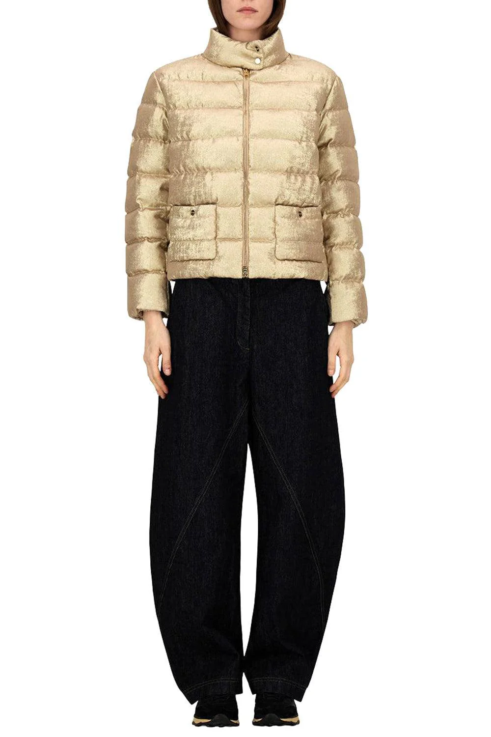 Metallic Nylon Bomber - Image 2