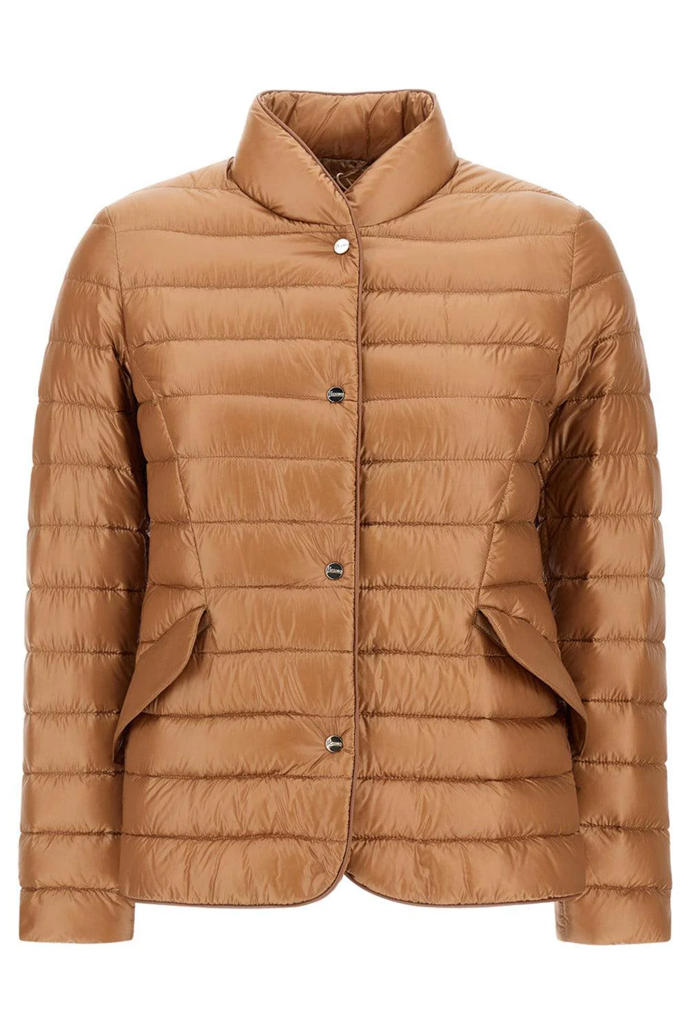 Nylon Quilt Fitted Blazer