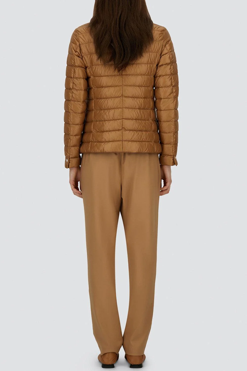 Nylon Quilt Fitted Blazer - Image 6