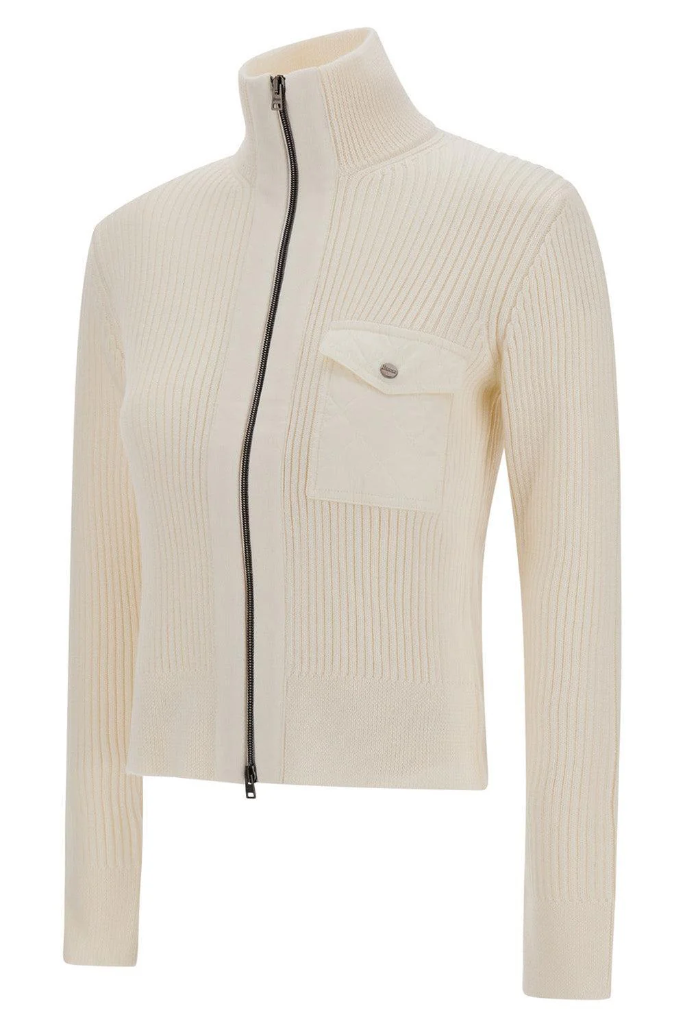 Nylon Trim Zip Cardigan - Image 5