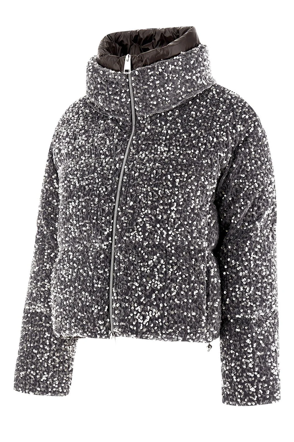 Quilted Paillette Zip Jacket - Image 6