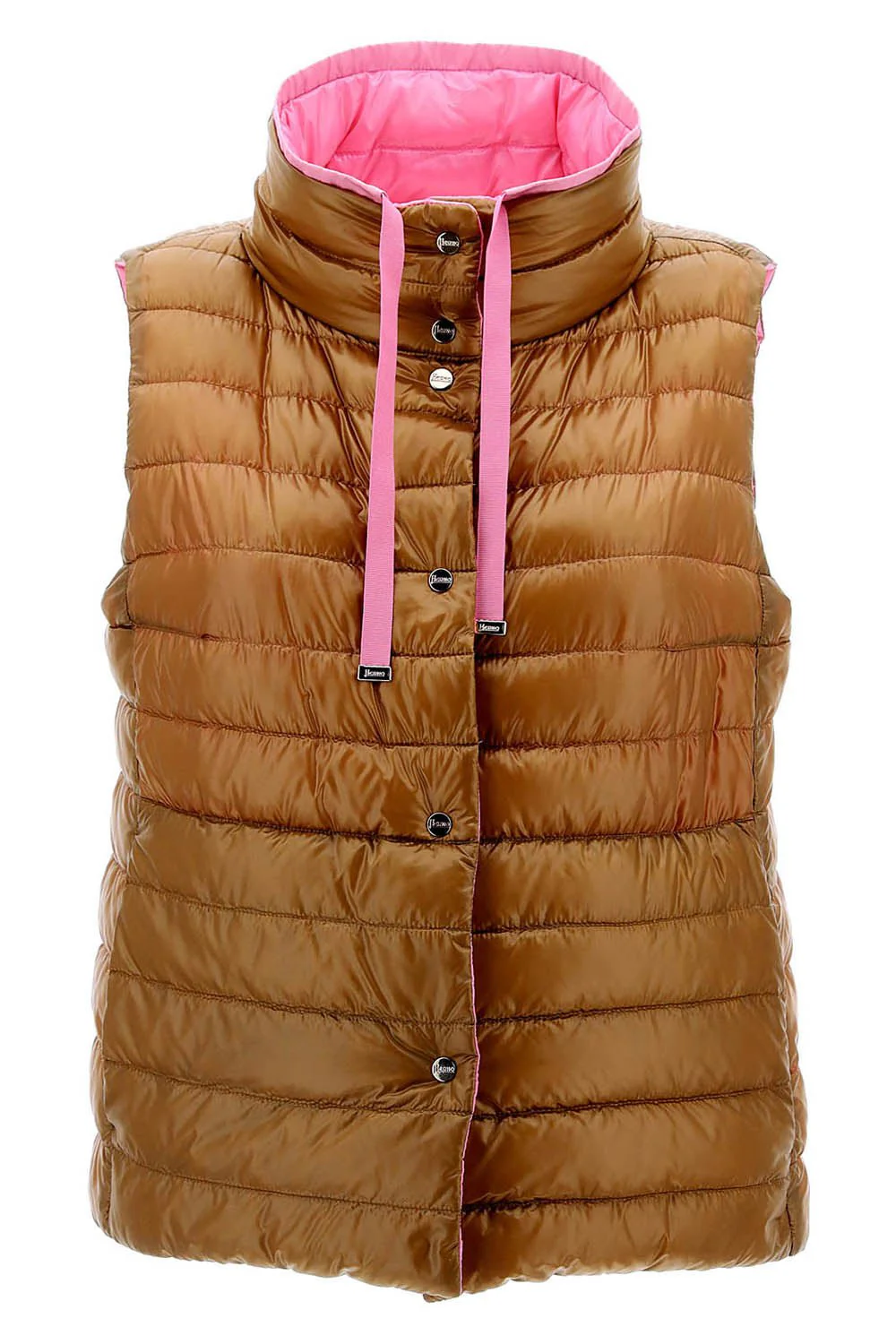 Ultralight Reversible Vest - Pink Brown
