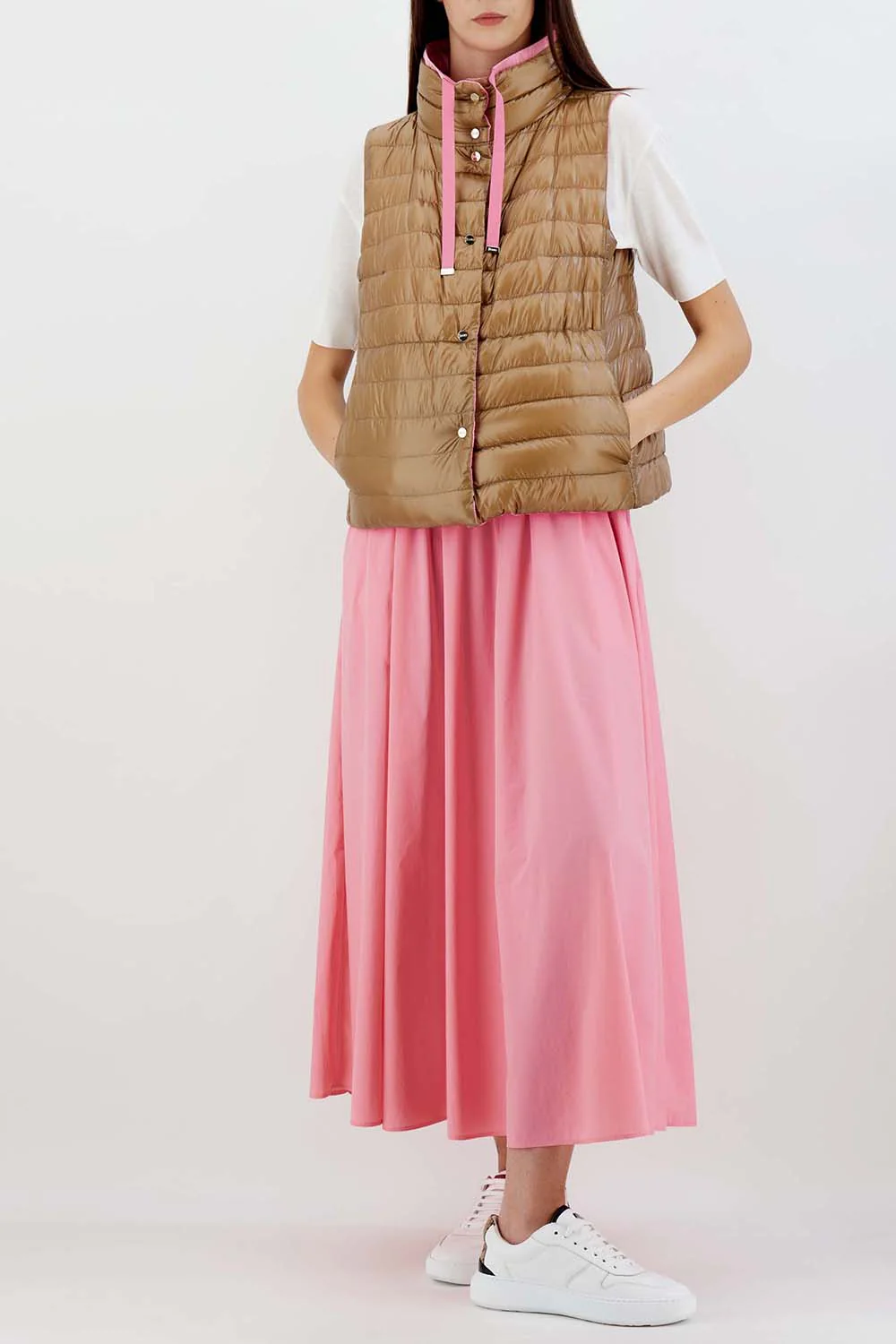 Ultralight Reversible Vest - Pink Brown - Image 2