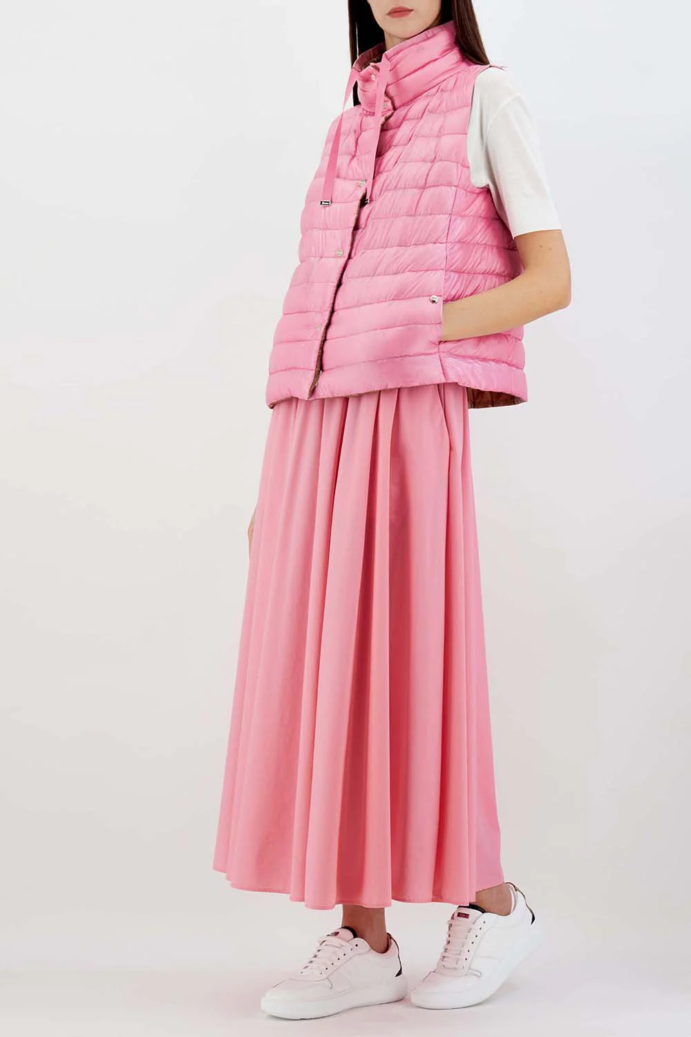 Ultralight Reversible Vest - Pink Brown - Image 3