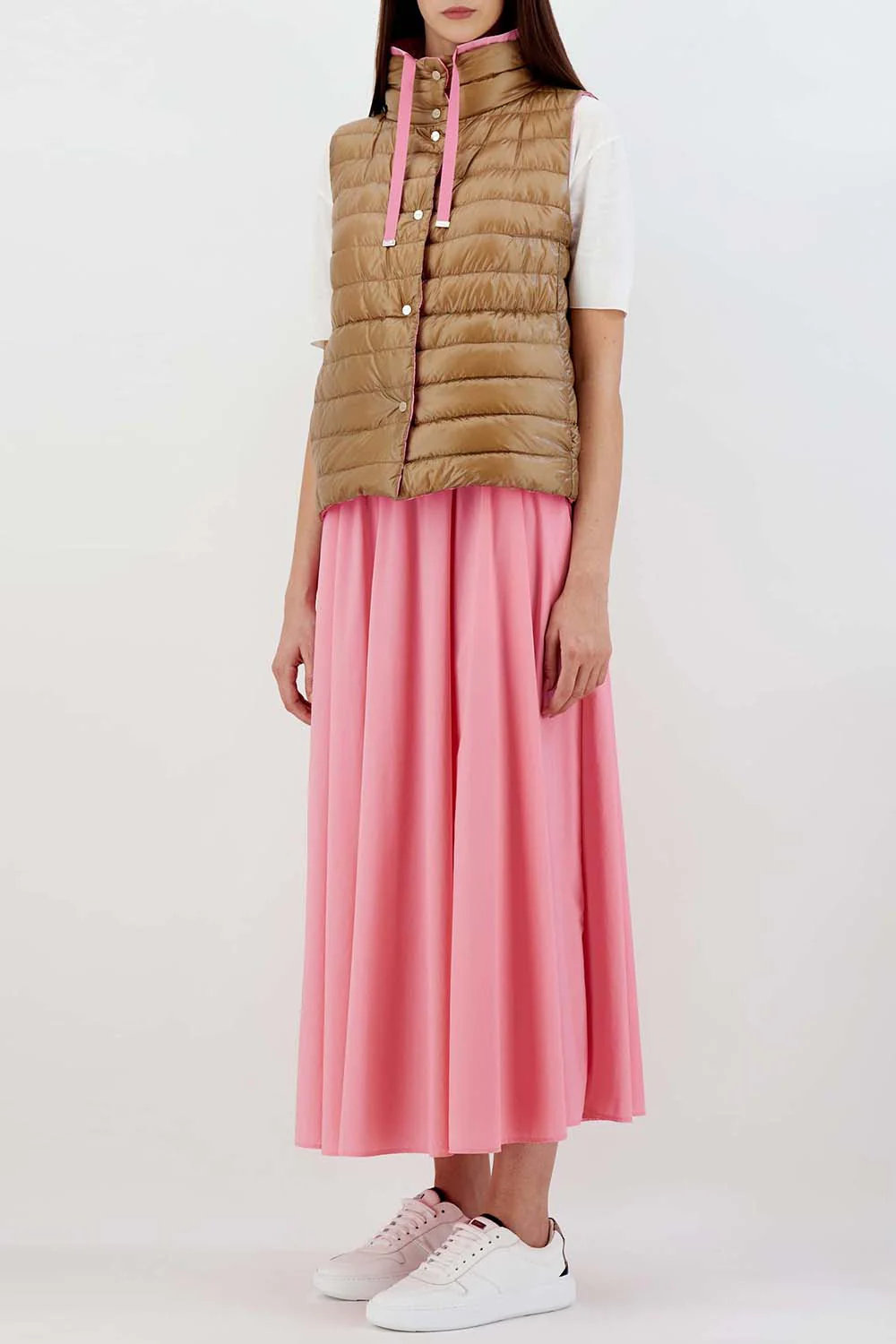 Ultralight Reversible Vest - Pink Brown - Image 6