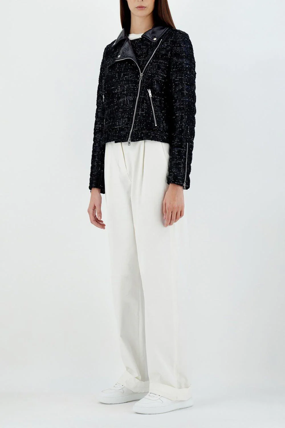 Sequin Moto Jacket - Image 5