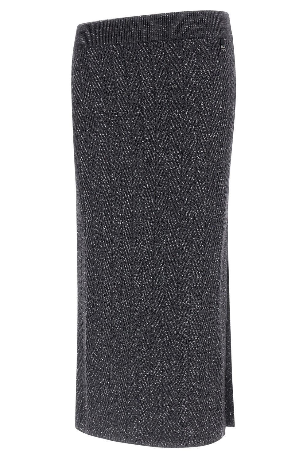 Shiny Herringbone Skirt - Image 6