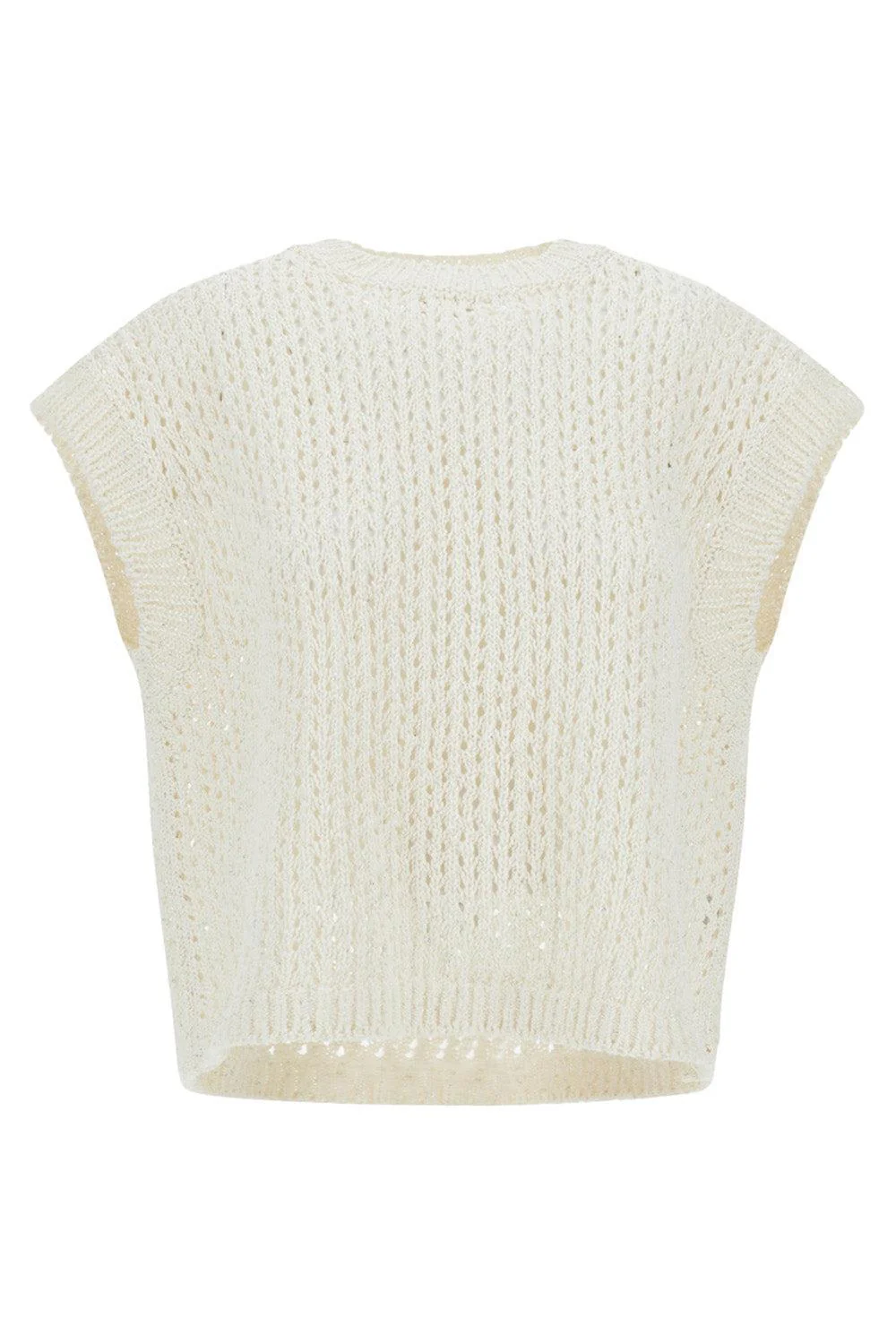 Sleeveless Lurex Knit Top