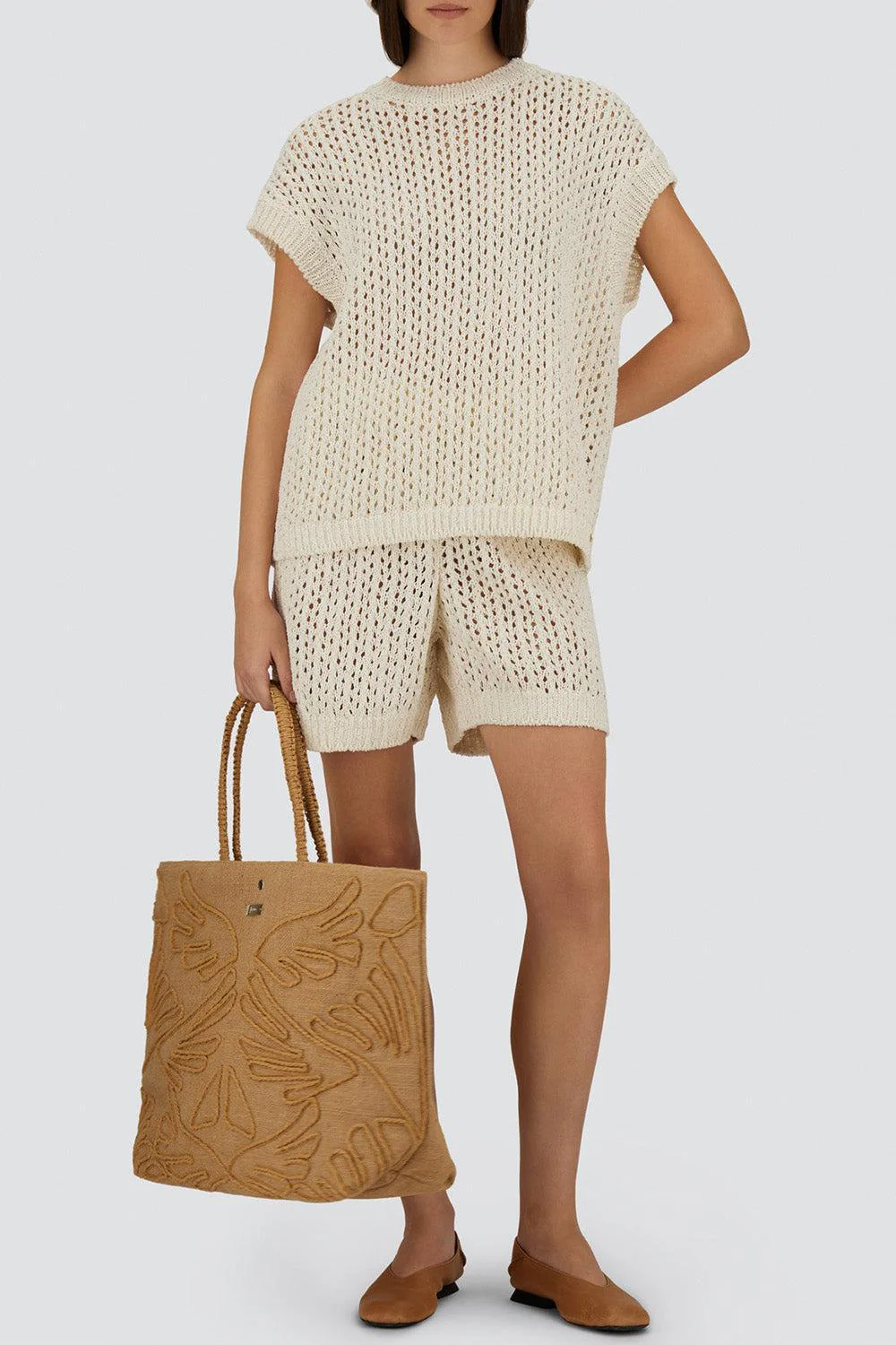 Sleeveless Lurex Knit Top - Image 3