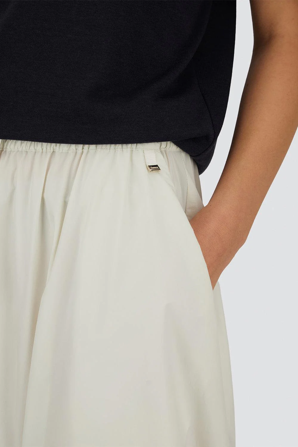 Stretch Midi Skirt - White - Image 5