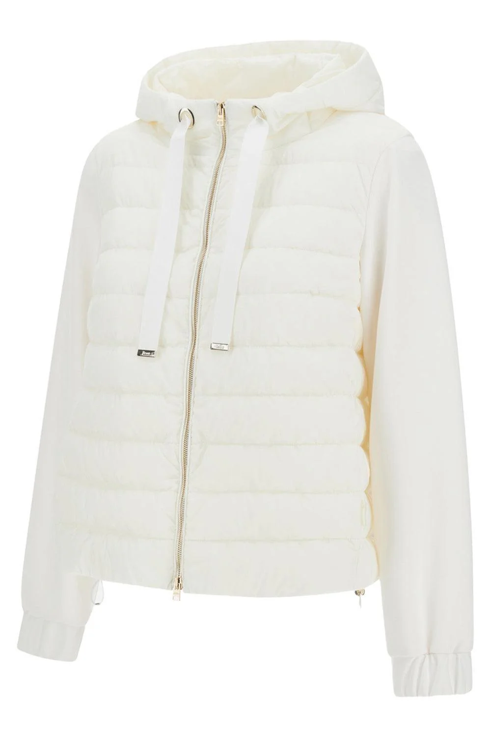 Tie Neck Quilted Hoodie - Image 6