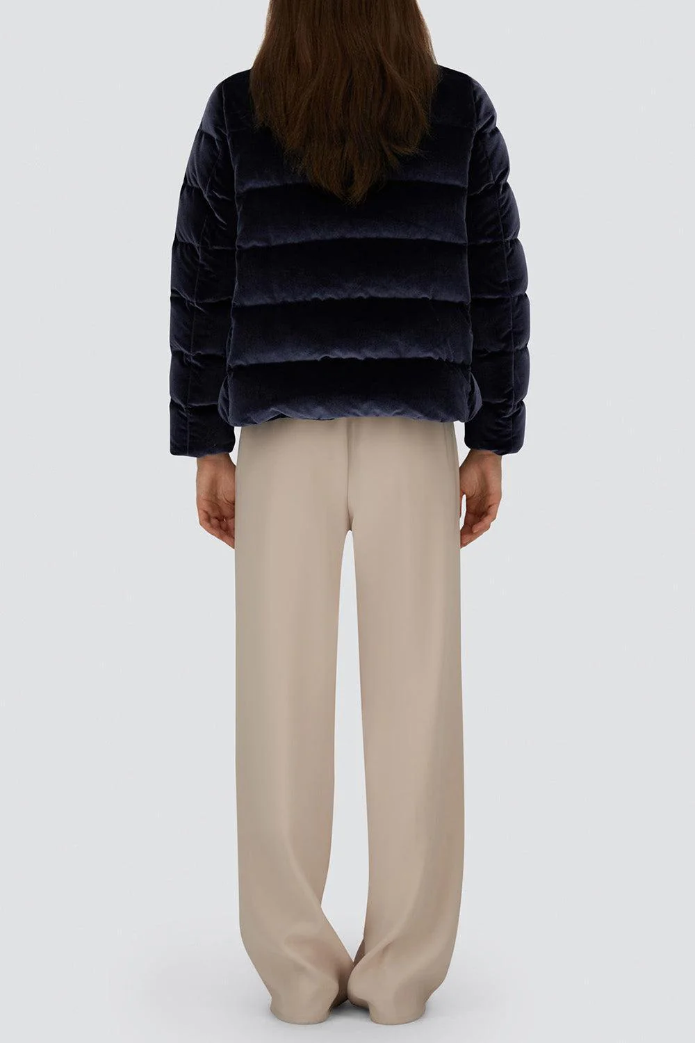 Velvet Quilted Short Jacket - Image 5