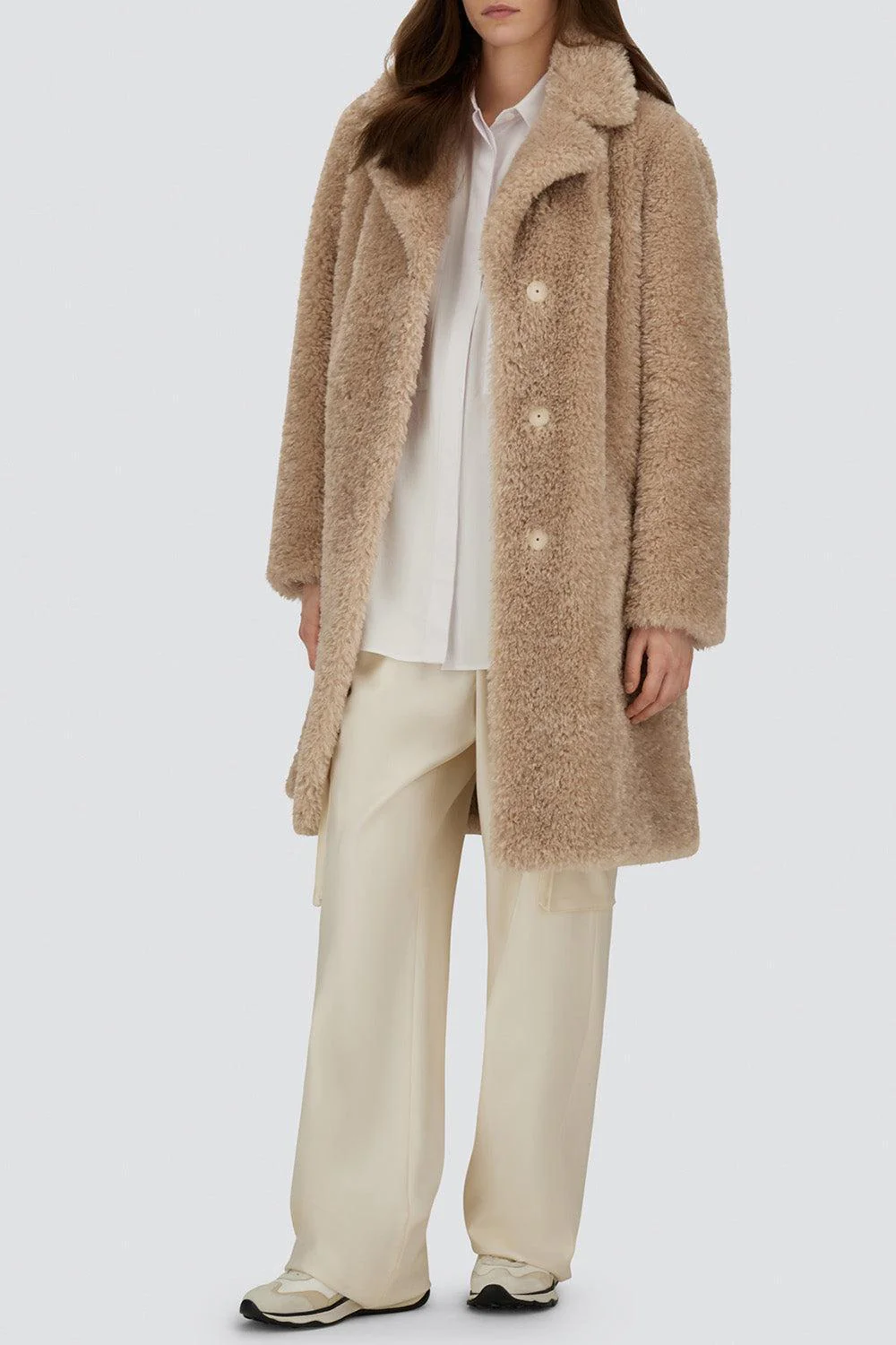 Faux Fur Long Coat - Image 2