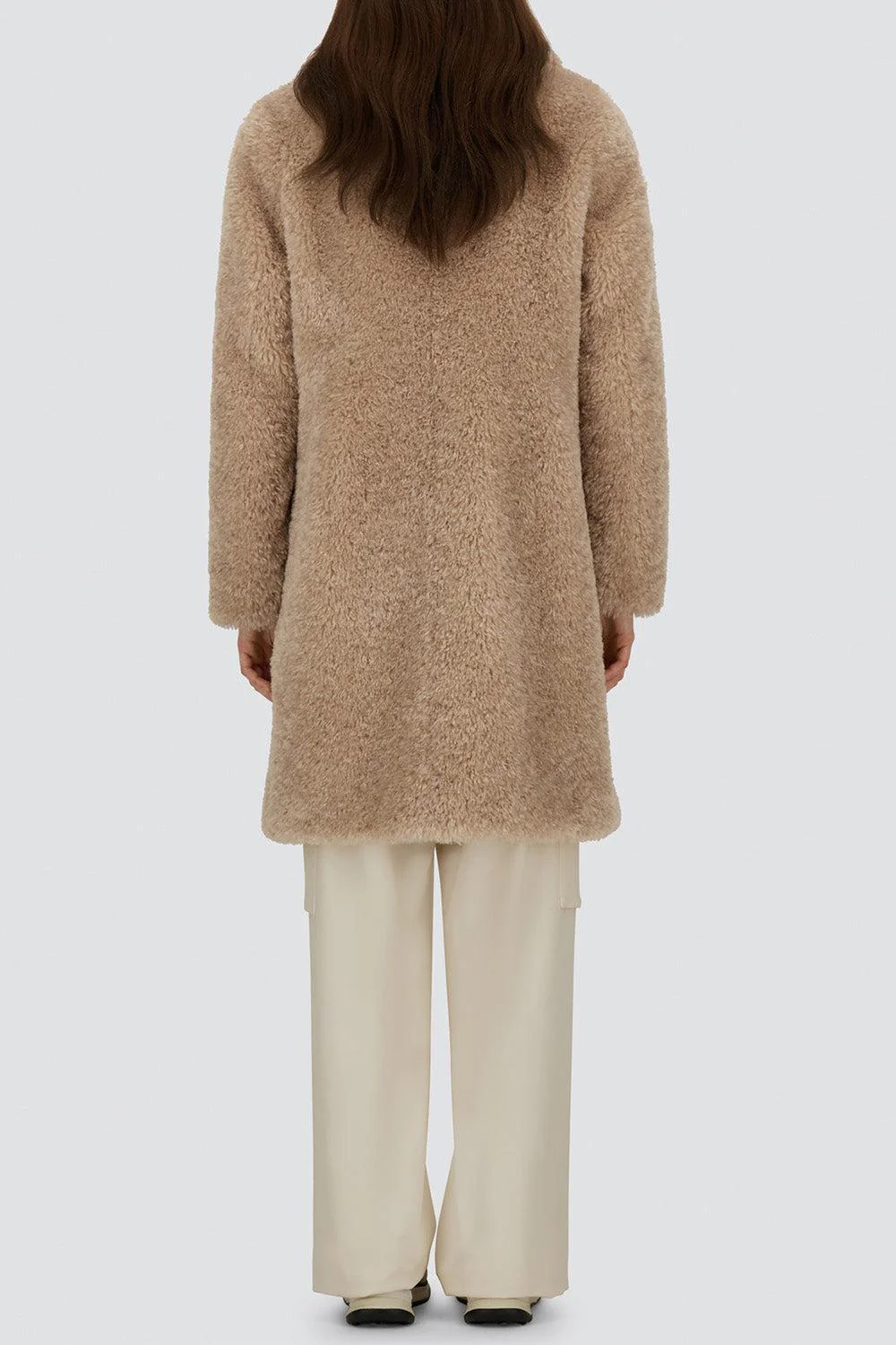 Faux Fur Long Coat - Image 6