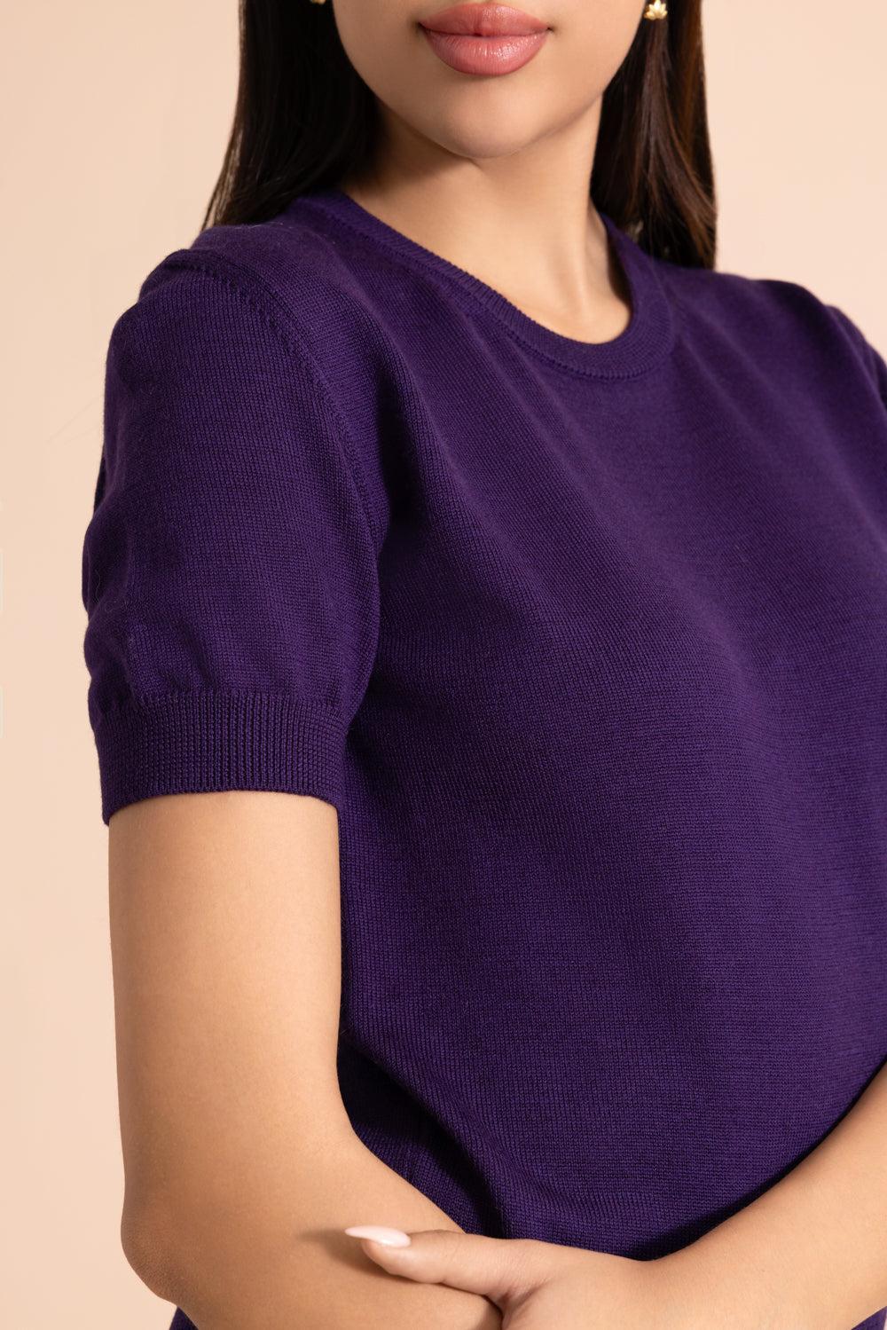 Janis Pullover Crewneck - Grape - Image 3