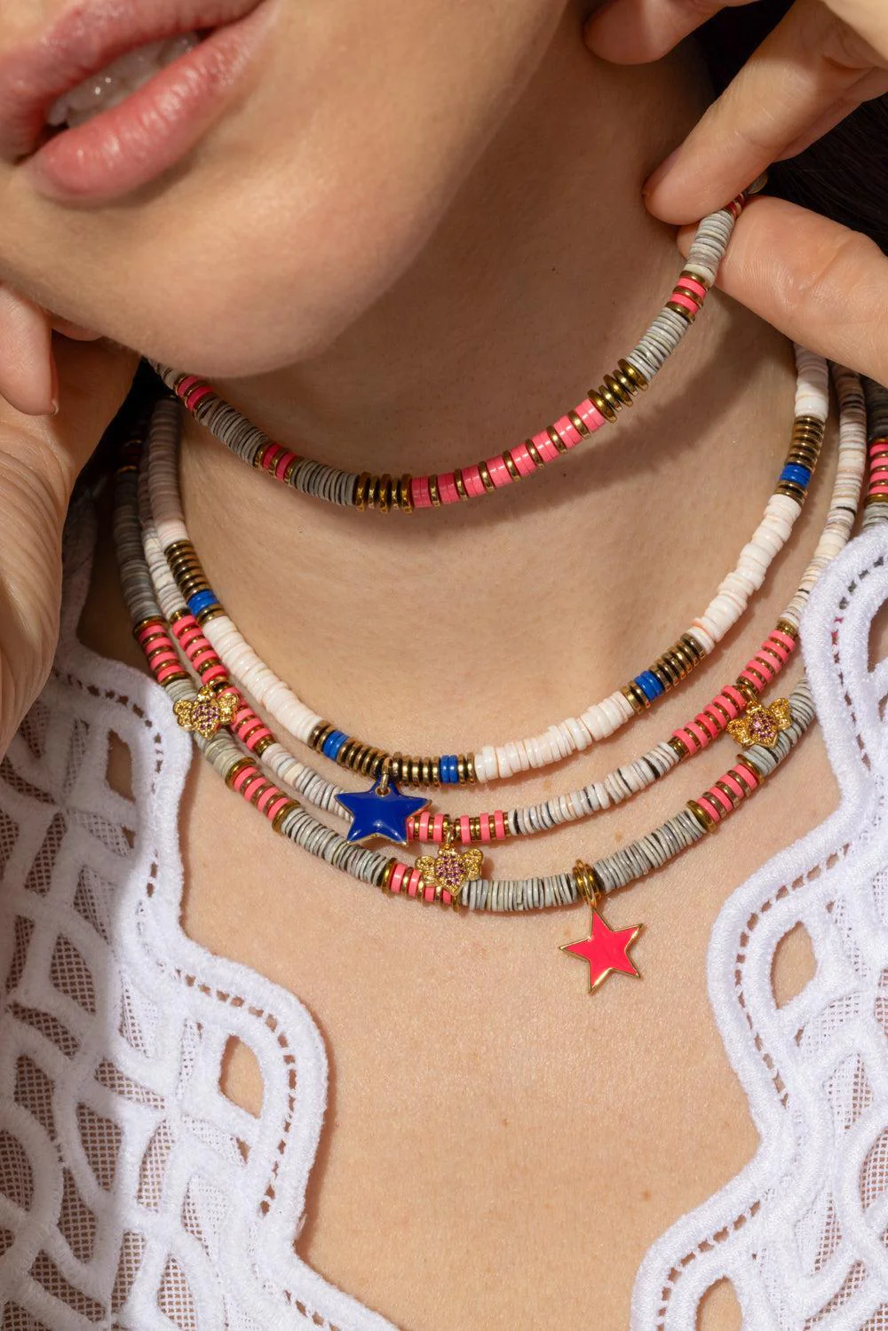Ania Pink Semplice Necklace - Image 3
