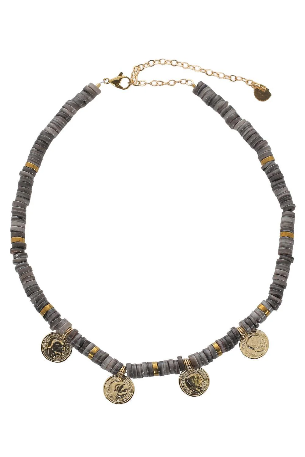 Ania Shell Coin Necklace