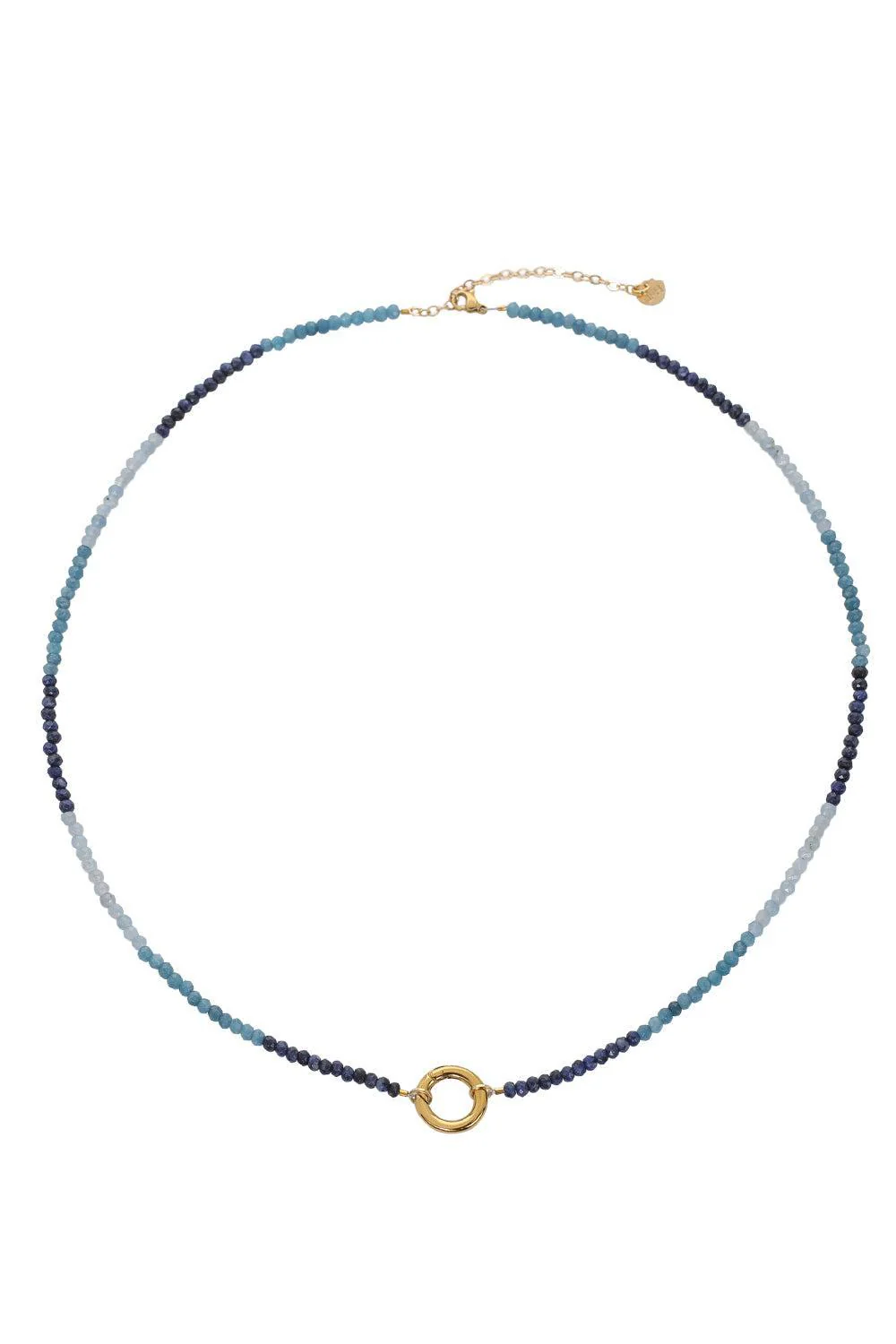 Blue Turquoise Agate Beaded Necklace